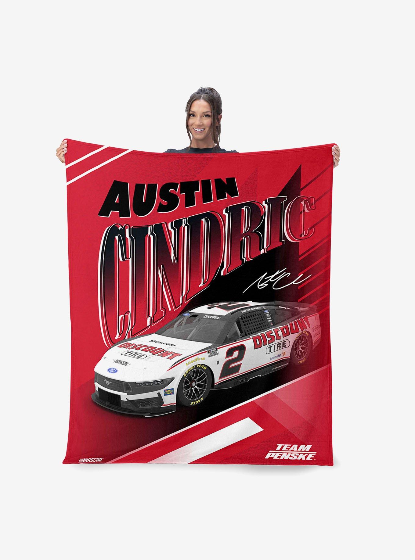 NASCAR Austin Cindric Comet Car Silk Touch Throw Blanket