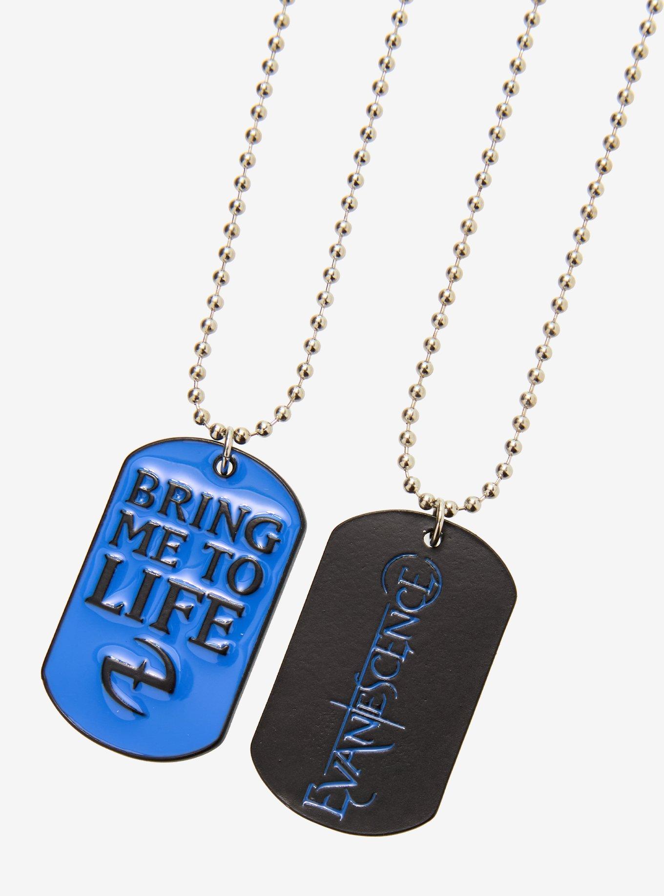 Evanescence Dog Tag Best Friend Necklace Set, , alternate - view 3