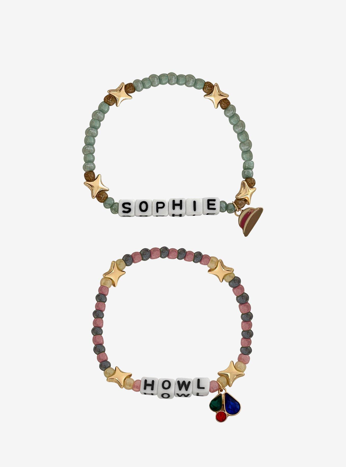 Studio Ghibli&reg; Howl's Moving Castle Sophie & Howl Best Friend Bead Bracelet Set, , hi-res