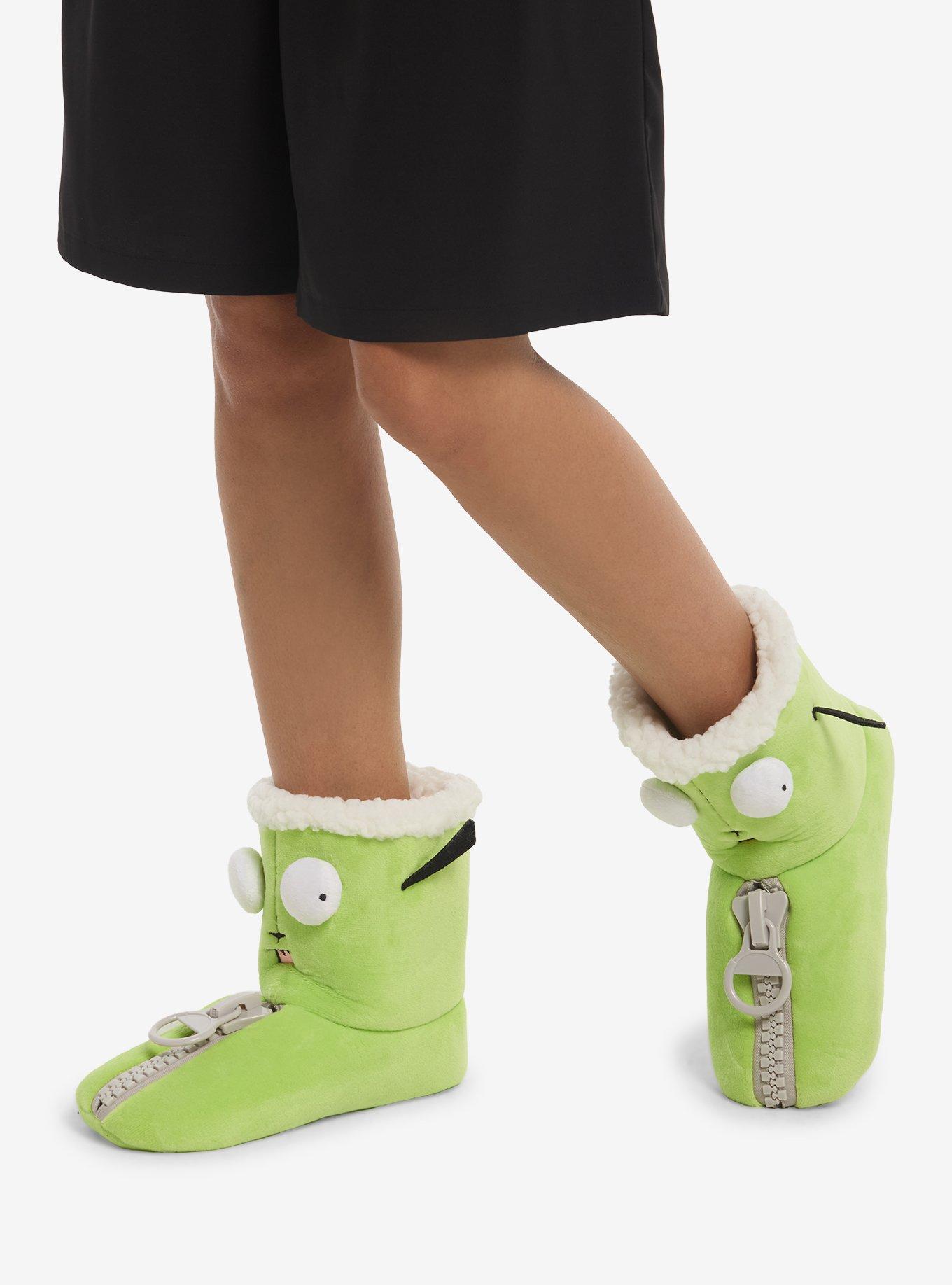 Invader Zim GIR Green Cozy Slipper Boots, MULTI, alternate - view 2