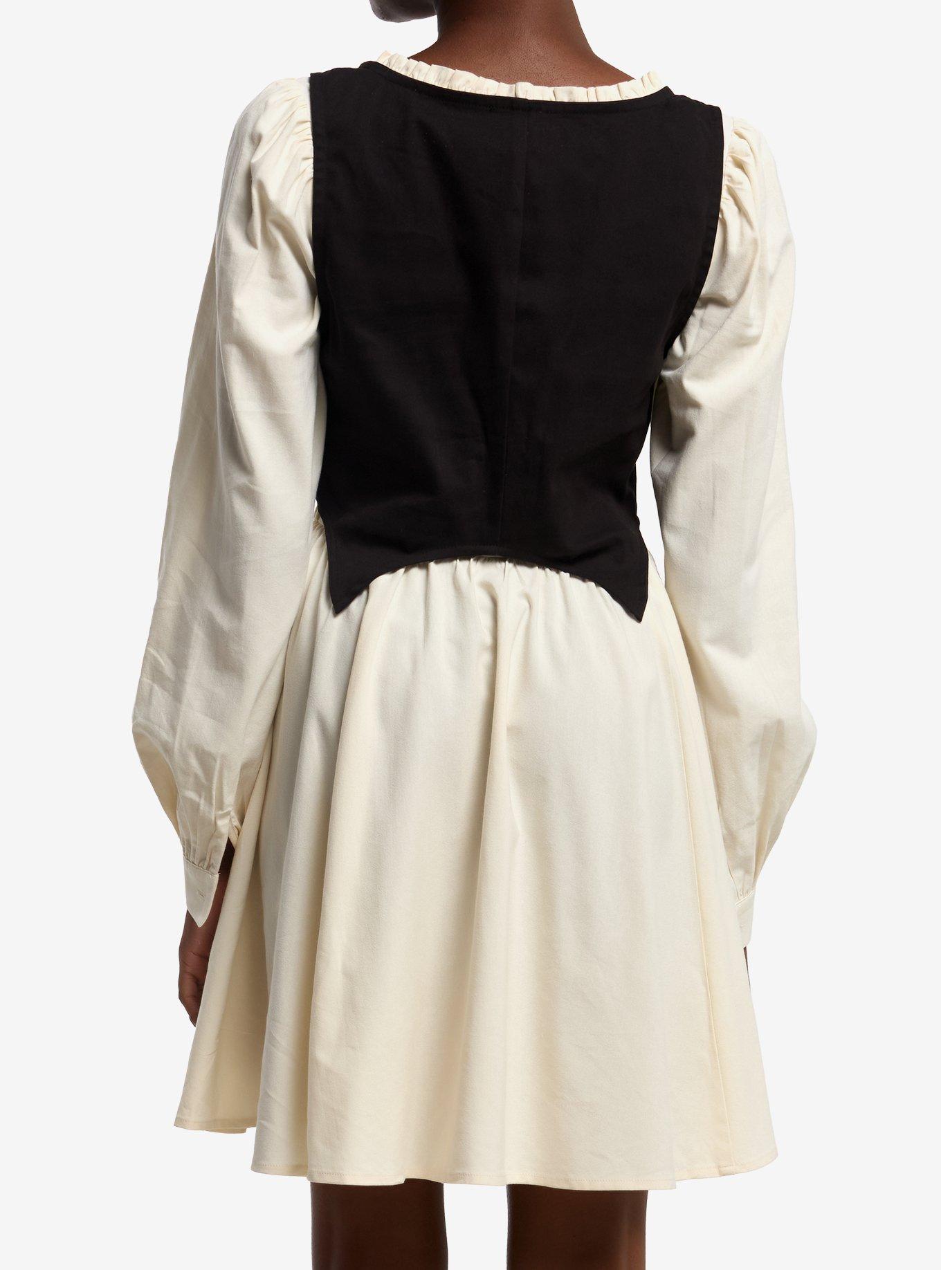 Thorn & Fable Corset Layered Woven Dress, MULTI, alternate - view 3