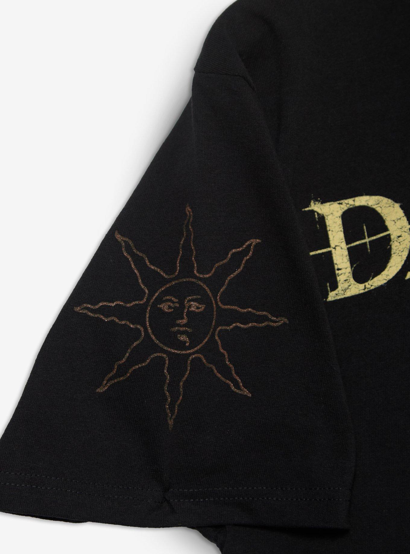 Dark Souls Praise the Sun Knight T-Shirt - BoxLunch Exclusive, BLACK, alternate - view 3