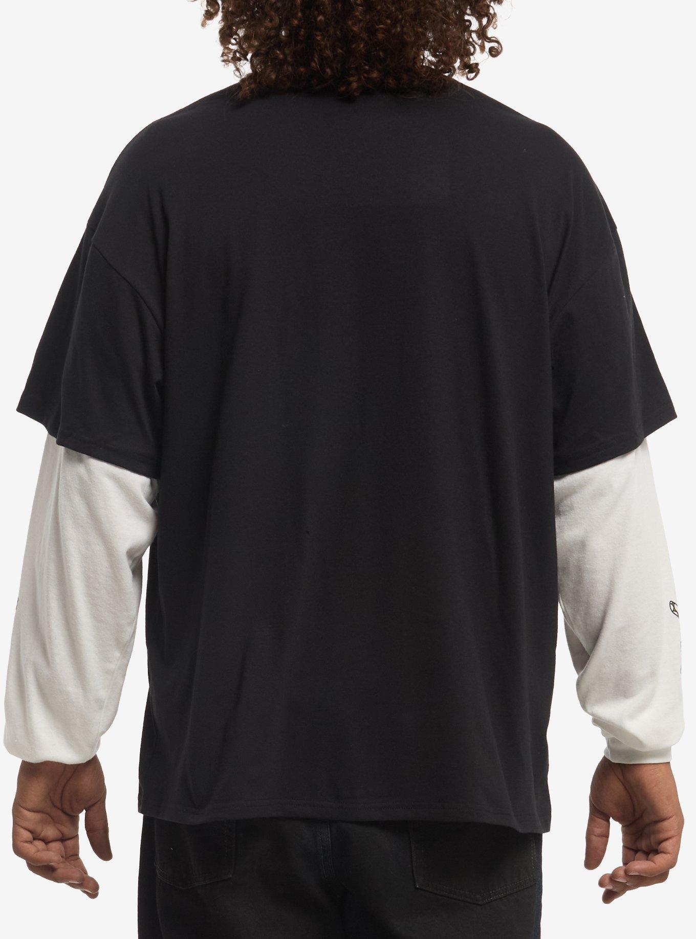 One Piece Zoro Green Collage Twofer Long-Sleeve T-Shirt, BLACK, alternate - view 3