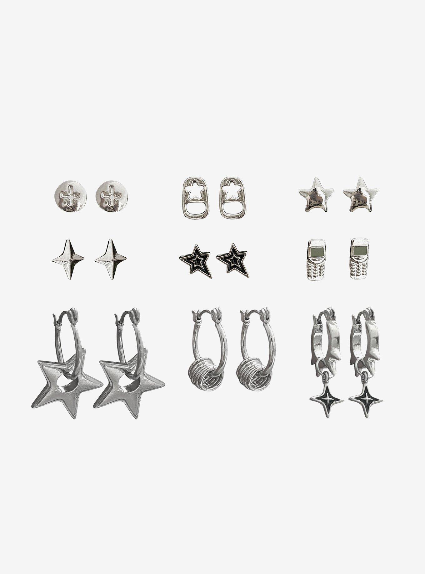 Social Collision Star Soda Tab Earring Set, , hi-res