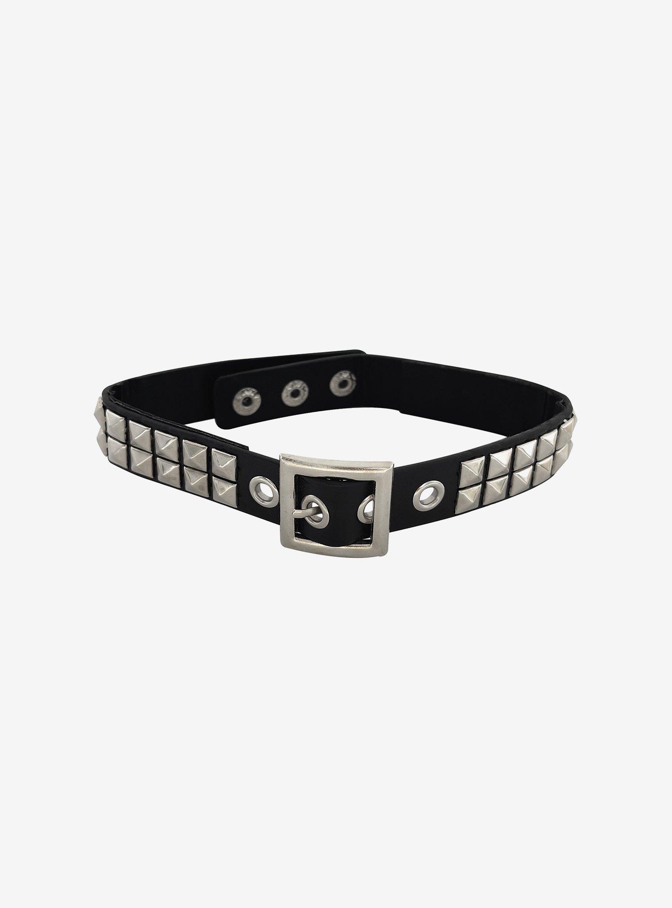 Social Collision Pyramid Stud Choker, , hi-res