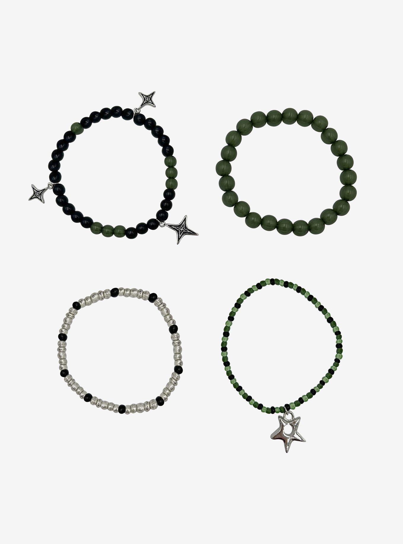 Social Collision Beaded Star Bracelet Set, , hi-res