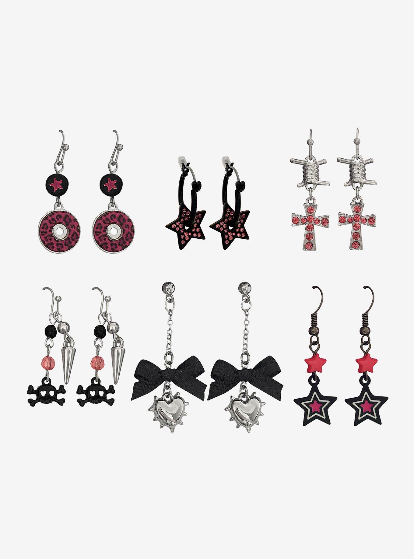 Y2K Icon Animal Print Earring Set, , hi-res