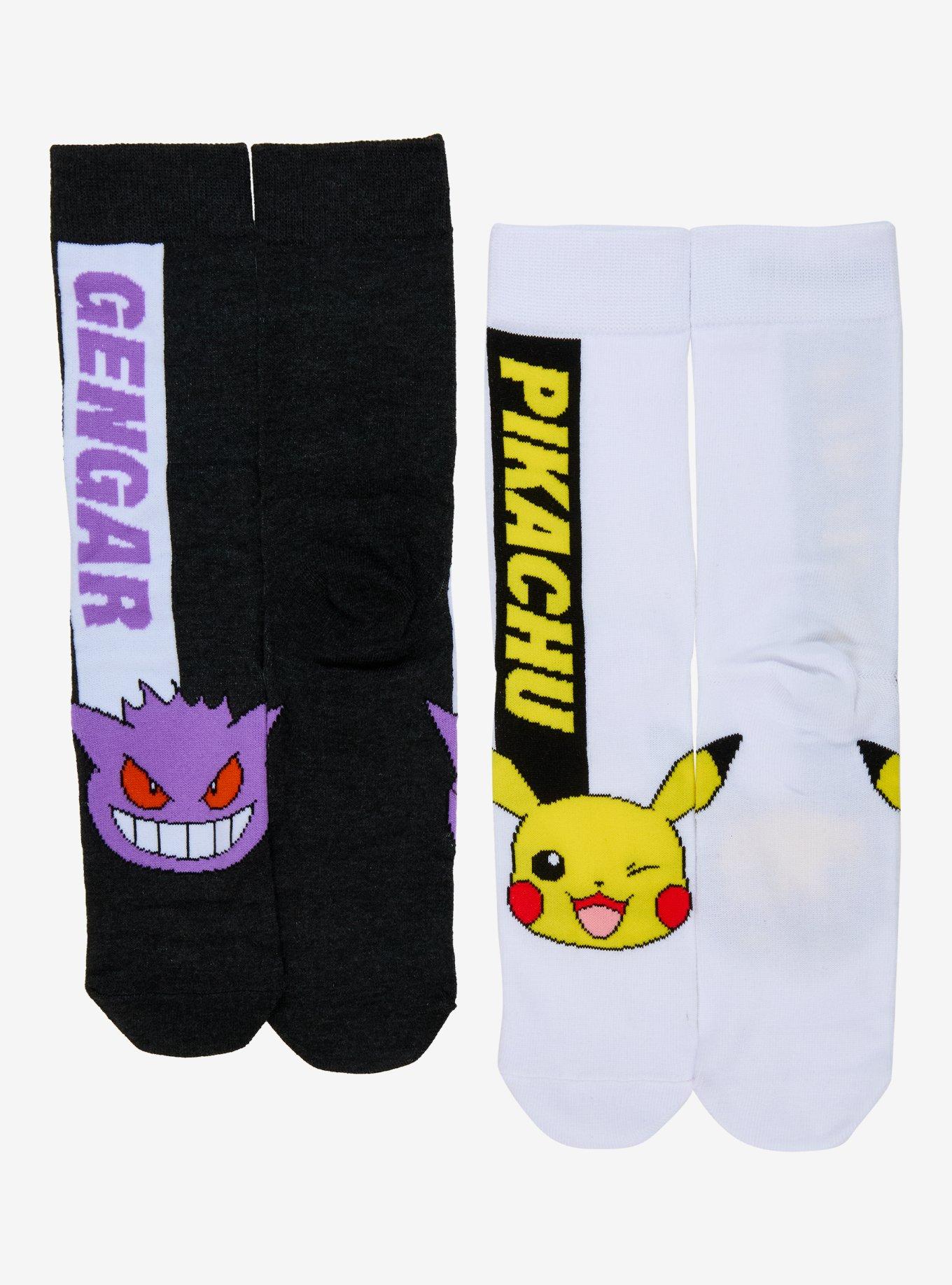 Pok&eacute;mon Pikachu & Gengar Crew Socks 2 Pair, , hi-res