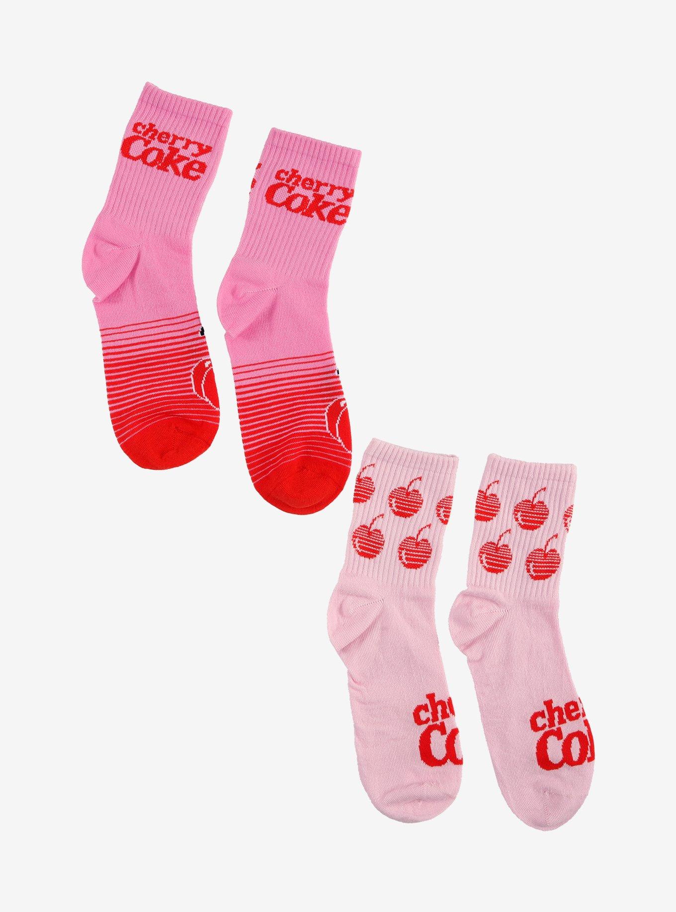 Coca-Cola Cherry Coke Crew Socks 2 Pair, , hi-res