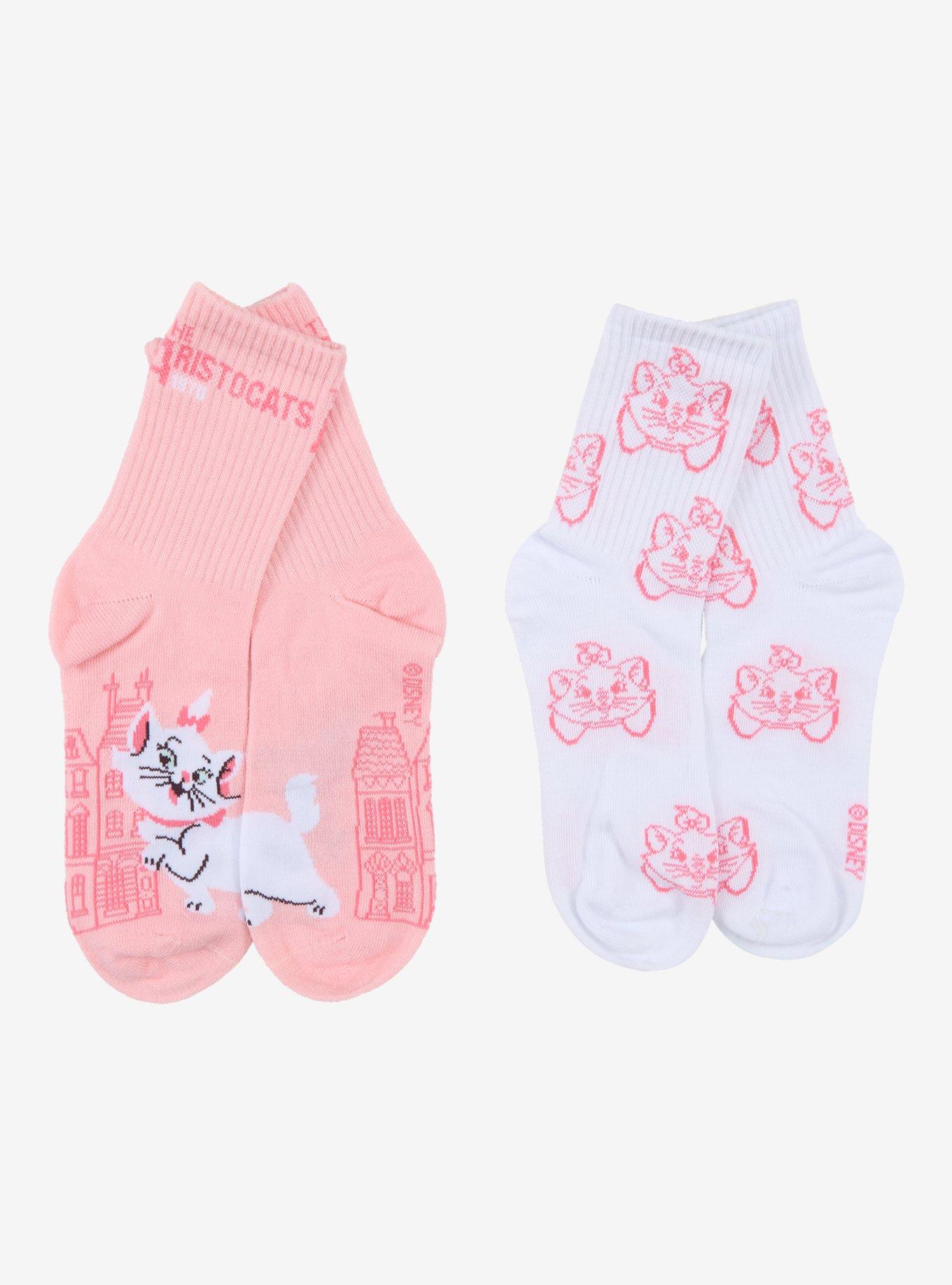 Disney The Aristocats Marie Crew Socks 2 Pair, , hi-res