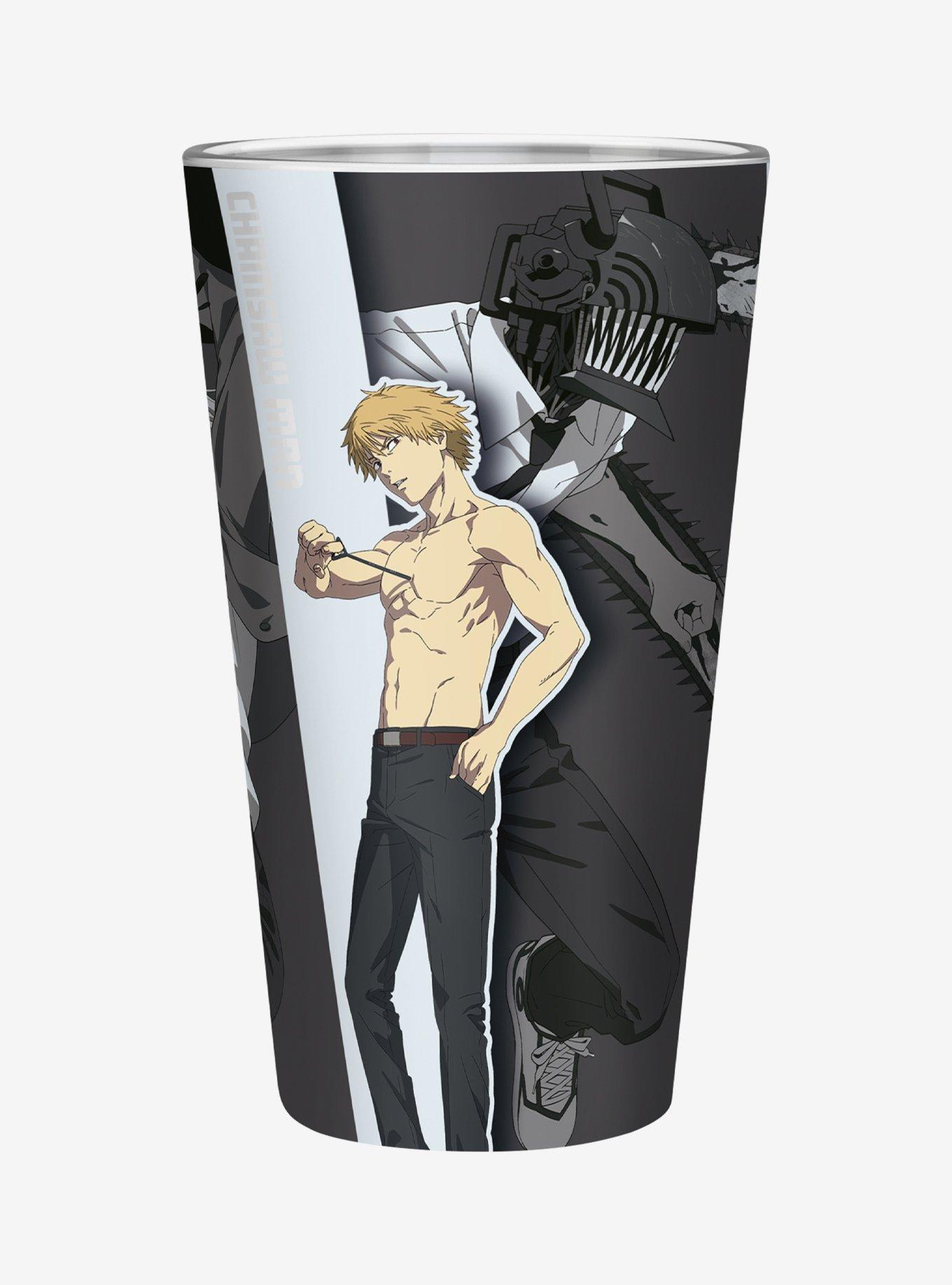 Chainsaw Man Glass Mug & Water Bottle Bundle, , hi-res