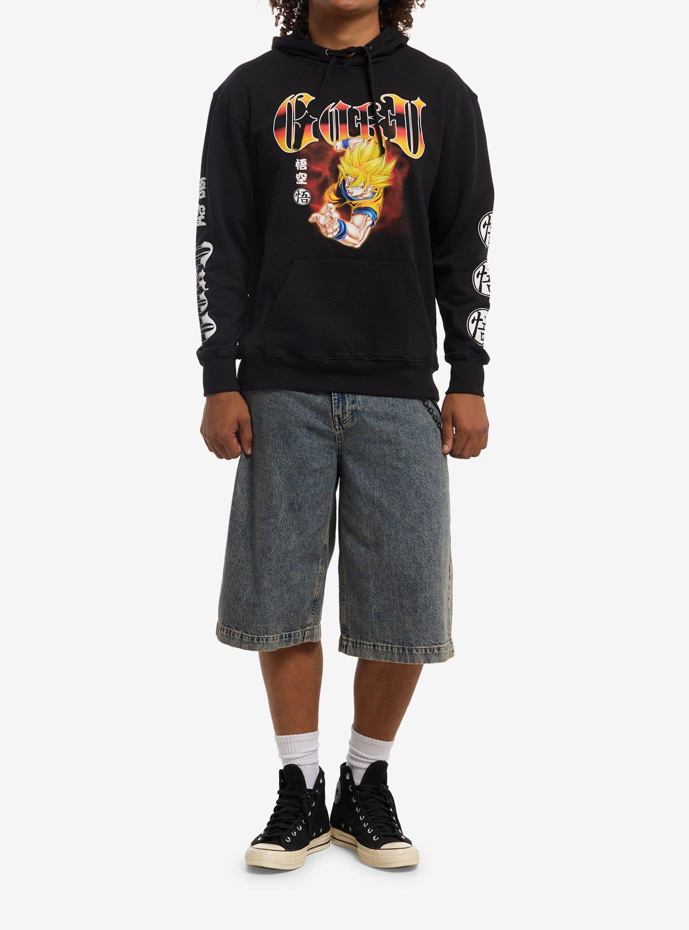 Dragon Ball Z Super Saiyan Goku Hoodie, BLACK, alternate - view 3