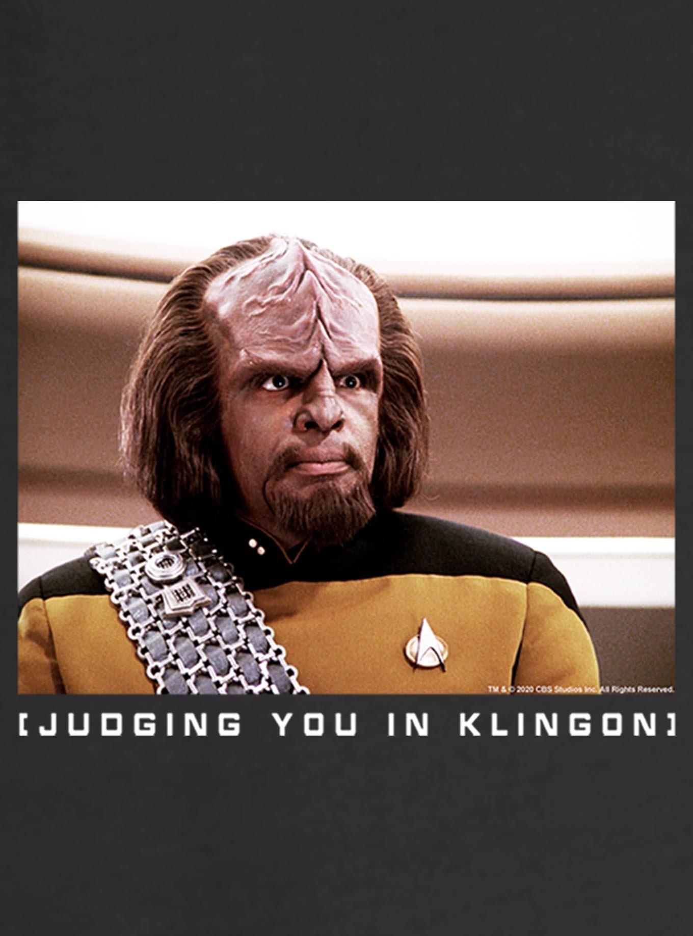 Star Trek Judging In Klingon Girls Slouchy Sweatshirt, , hi-res
