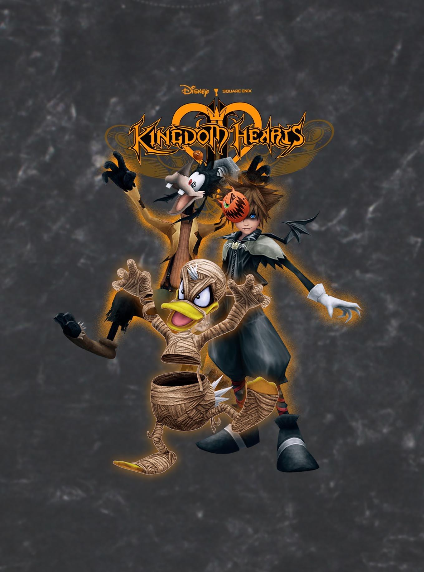 Disney Kingdom Hearts Halloweeners Mineral Wash T-Shirt, , hi-res