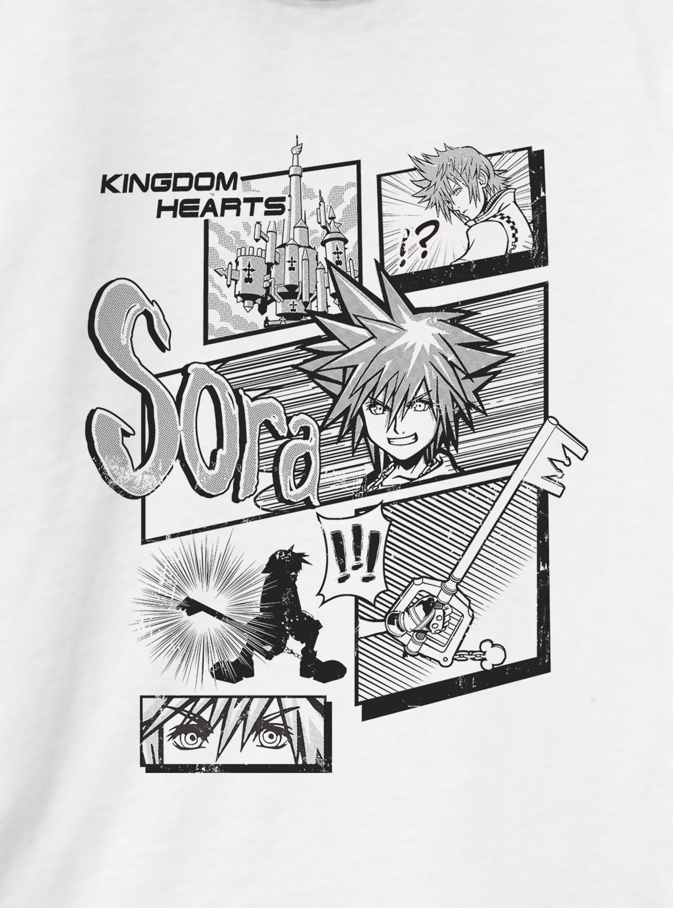 Disney Kingdom Hearts Sora Key Pages Ringer T-Shirt, , hi-res
