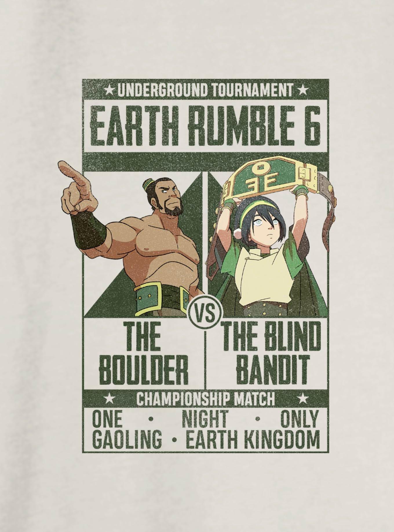 Avatar: The Last Airbender Earth Rumble 6 Girls Slouchy Sweatshirt, , hi-res