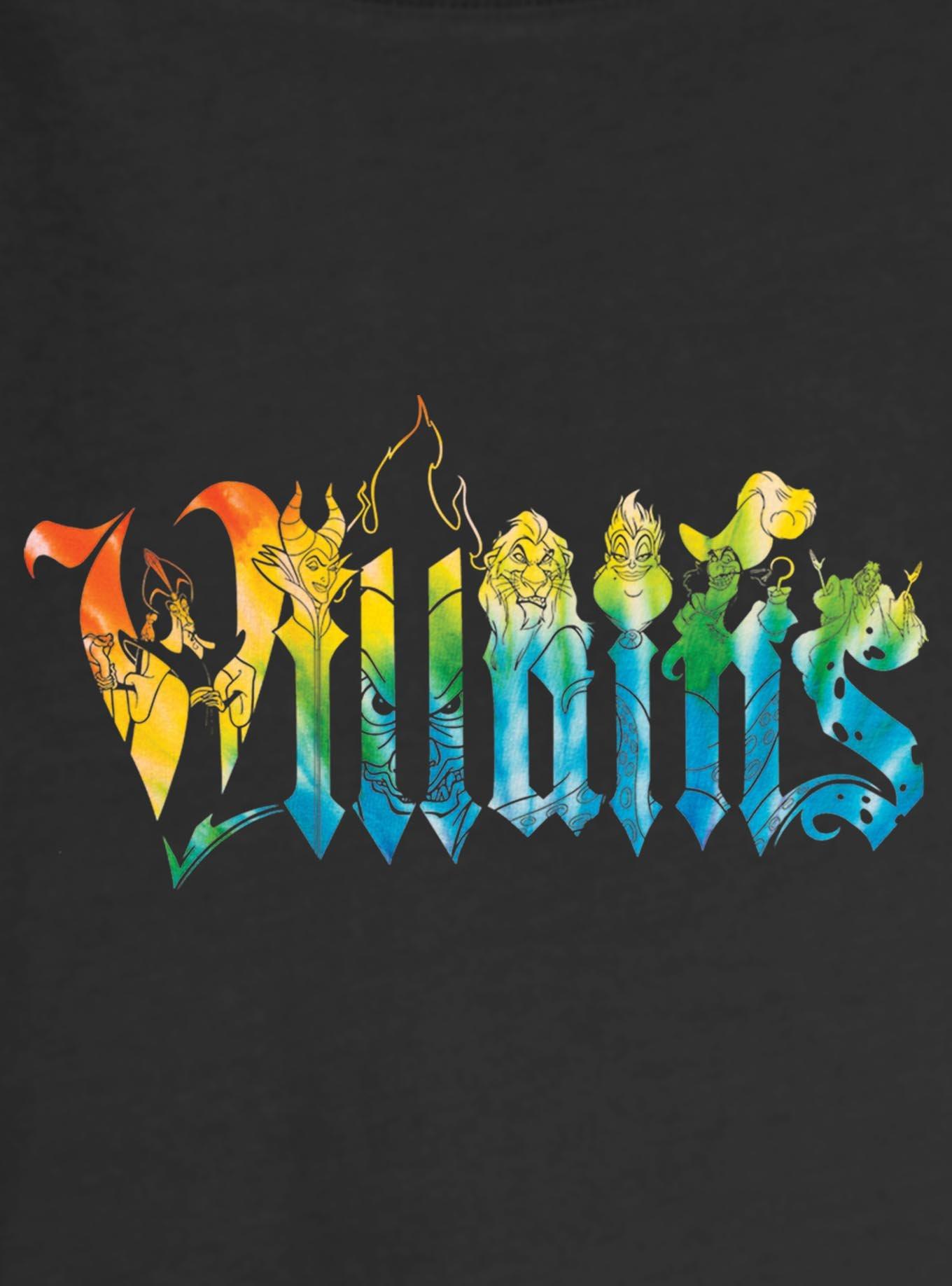 Disney Villains Character Letter Girls Slouchy Sweatshirt, , hi-res
