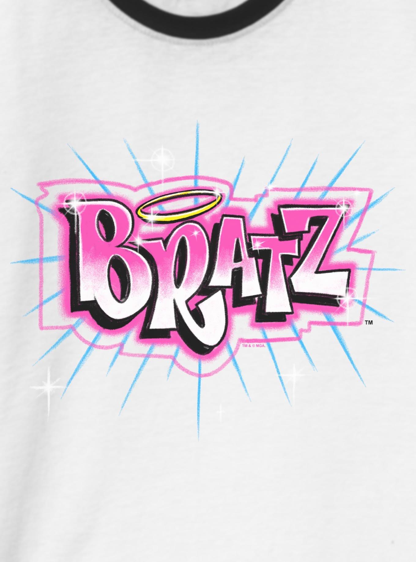 Bratz Logo Spray Paint Ringer T-Shirt, , hi-res