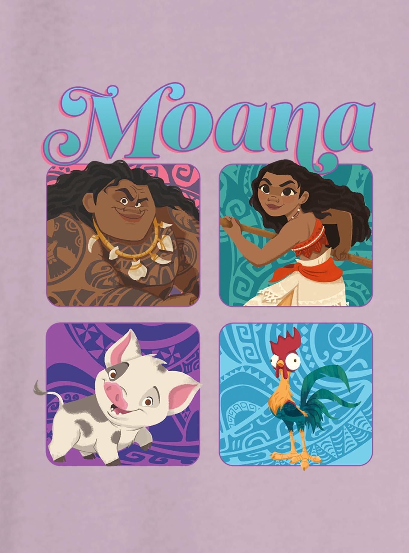 Disney Moana Boxed Up Characters Girls Slouchy Sweatshirt, , hi-res