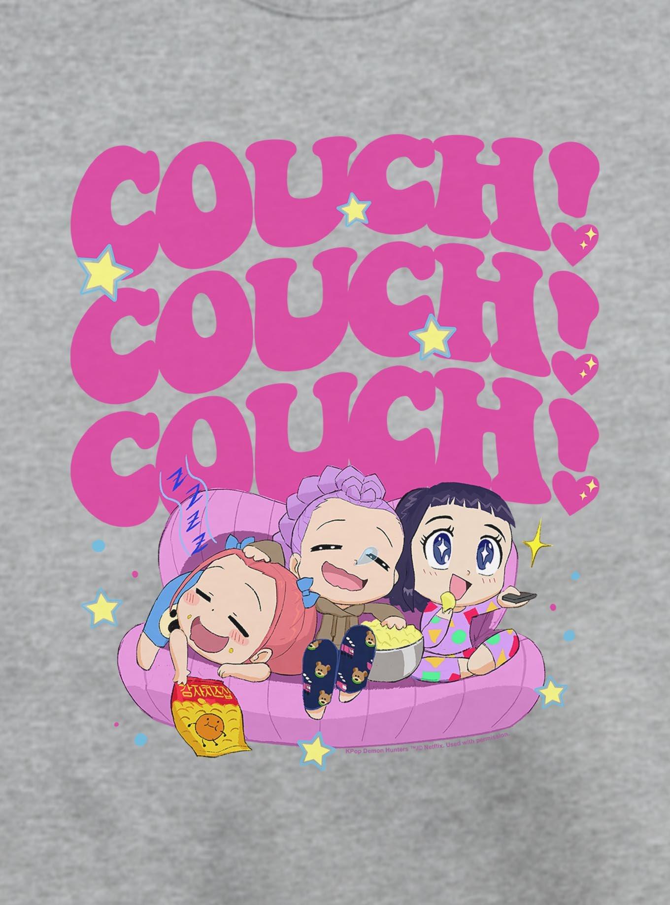 KPop Demon Hunters HUNTR/X Chibi Couch Snacking Sweatshirt, , hi-res
