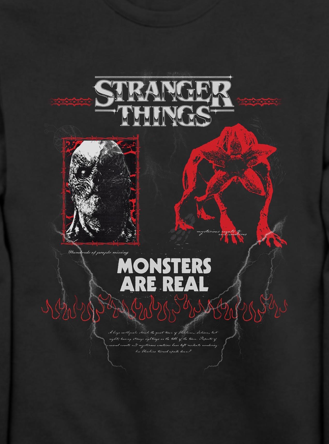 Stranger Things Monsters Are Real Sweatshirt, , hi-res