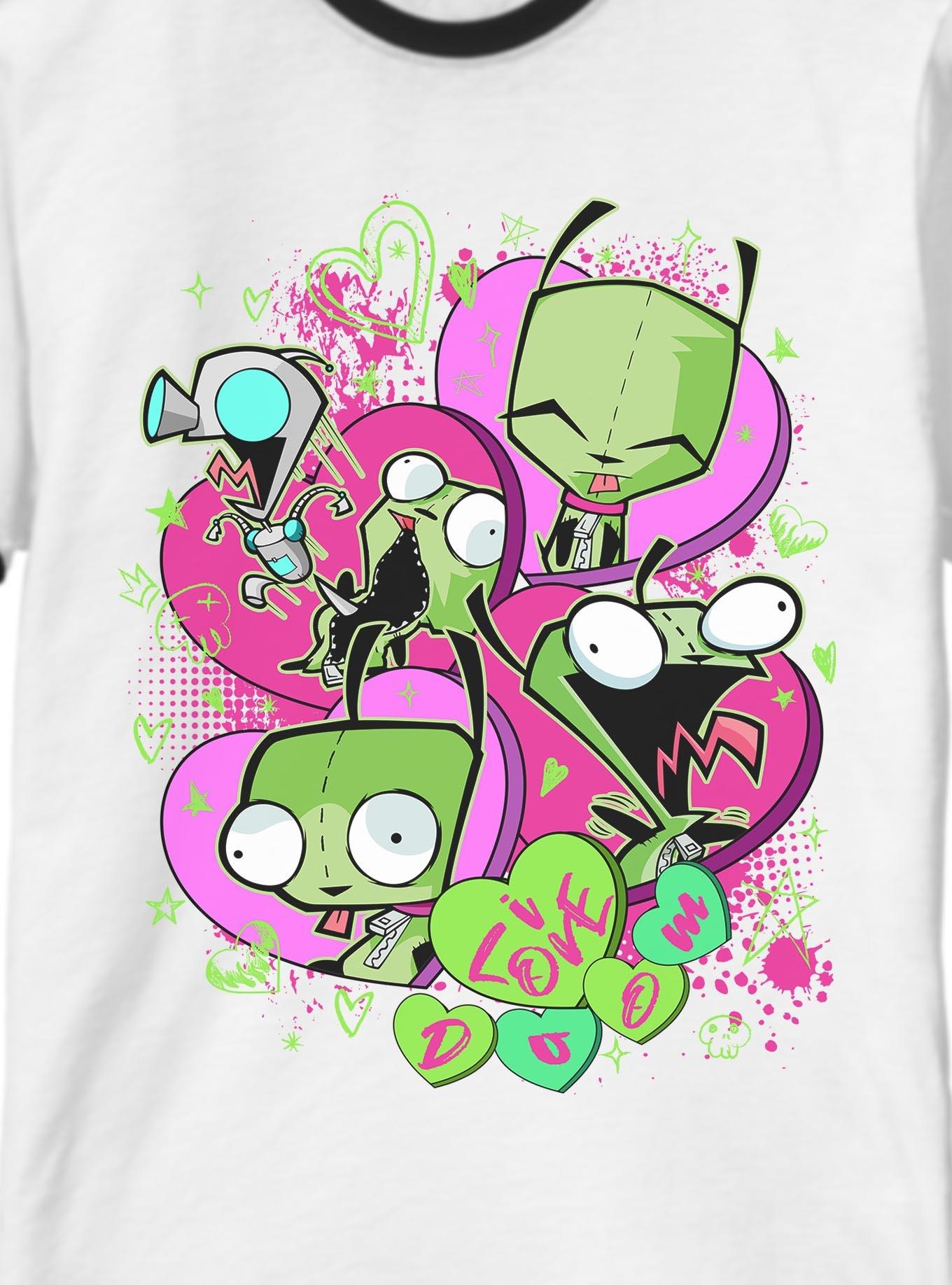 Invader ZIM I Love Doom Gir Ringer T-Shirt, , hi-res