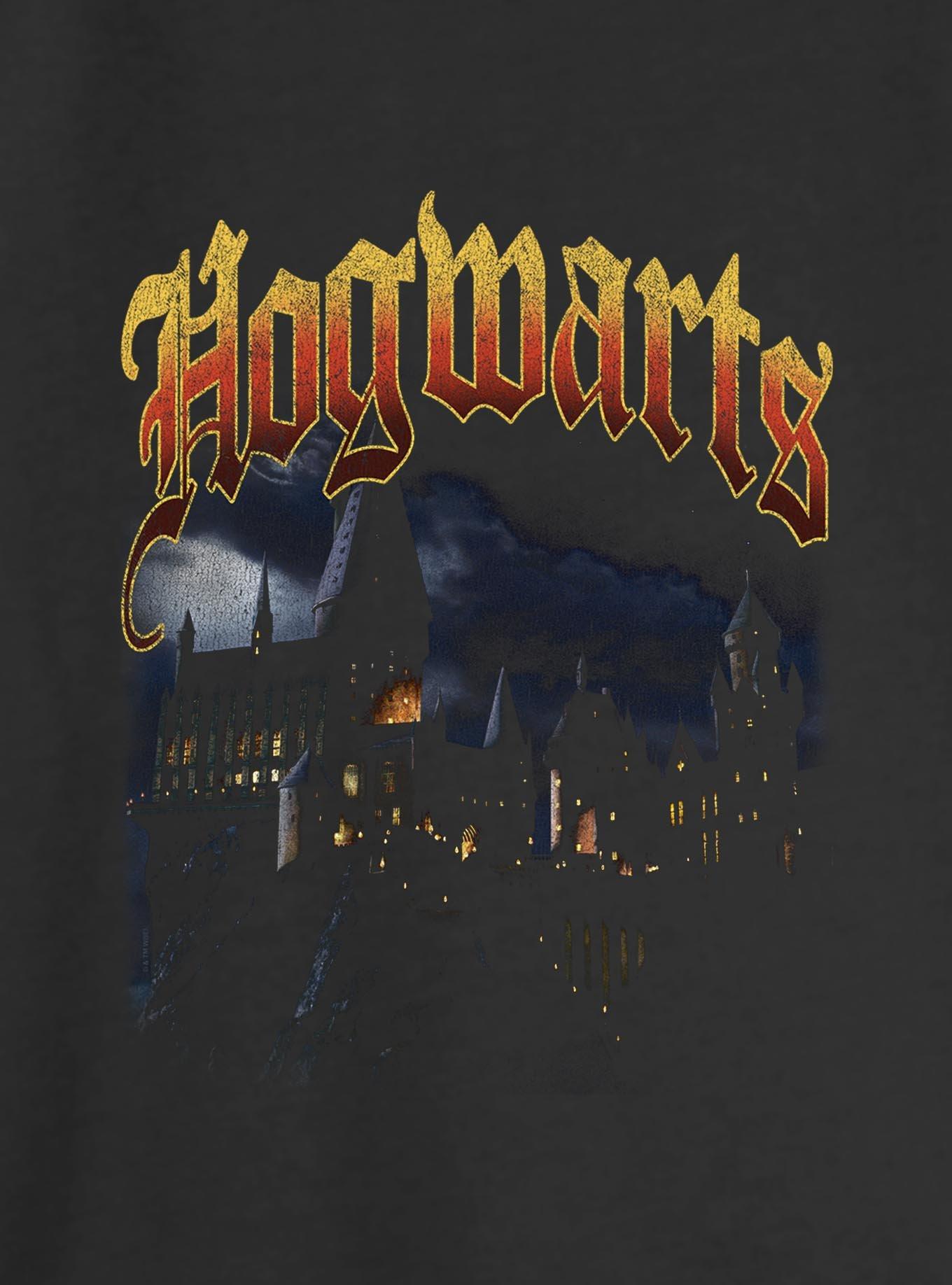 Harry Potter Hogwarts Castle At Night Girls Slouchy Sweatshirt, , hi-res