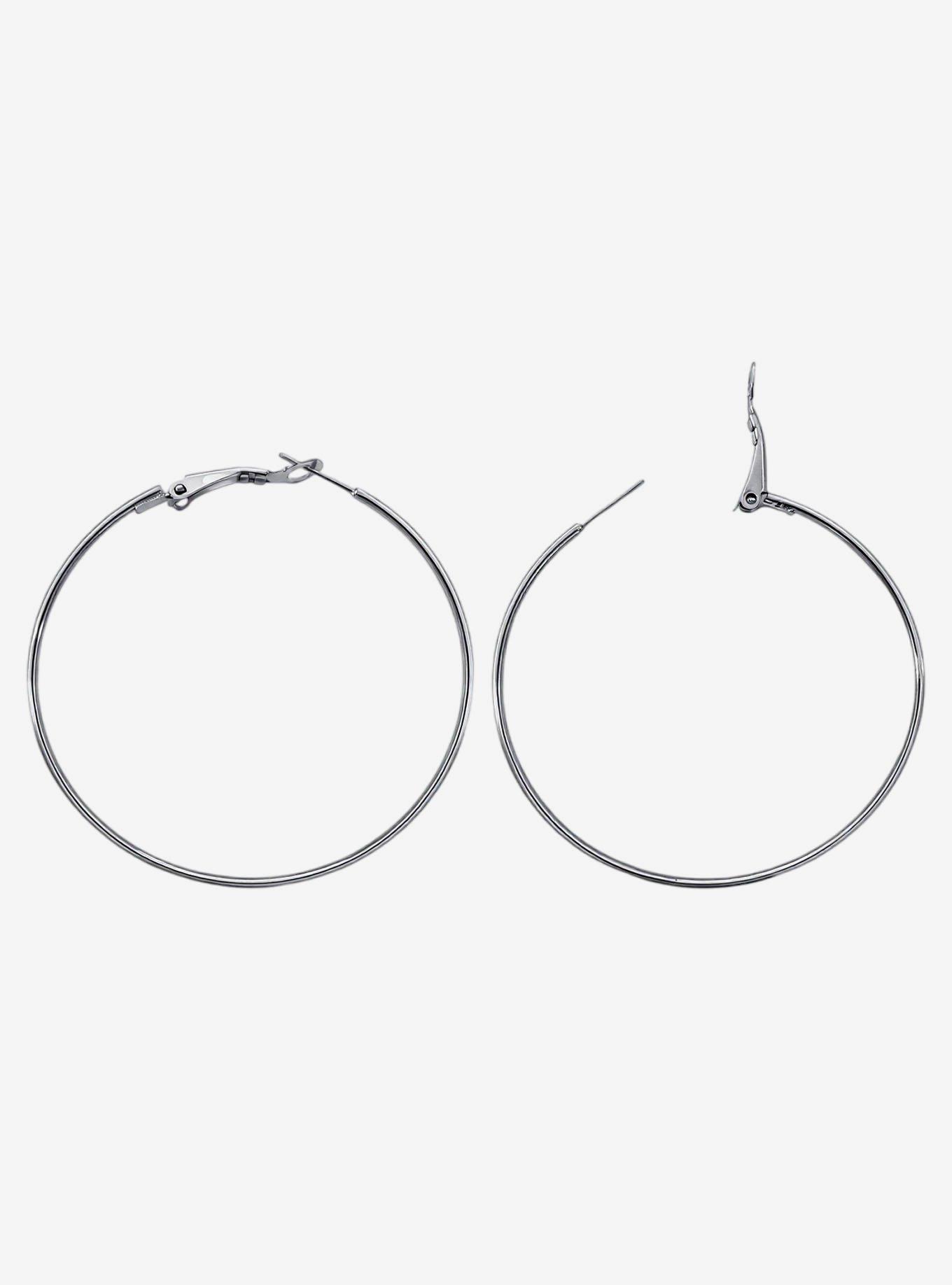 Social Collision Oversized Hoop Earrings, , hi-res