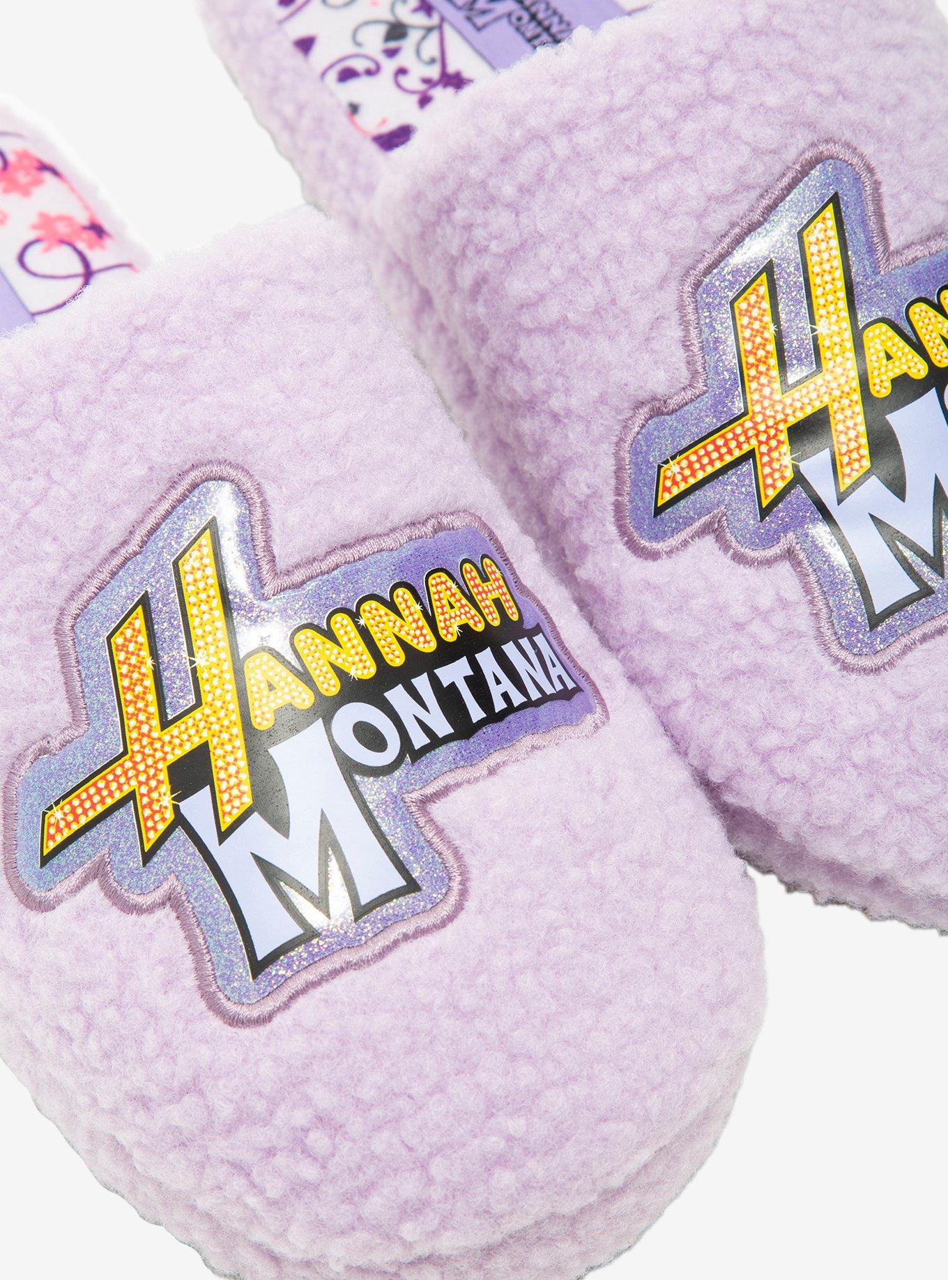 Disney Hannah Montana Logo Sherpa Women's Slippers, , alternate - view 3