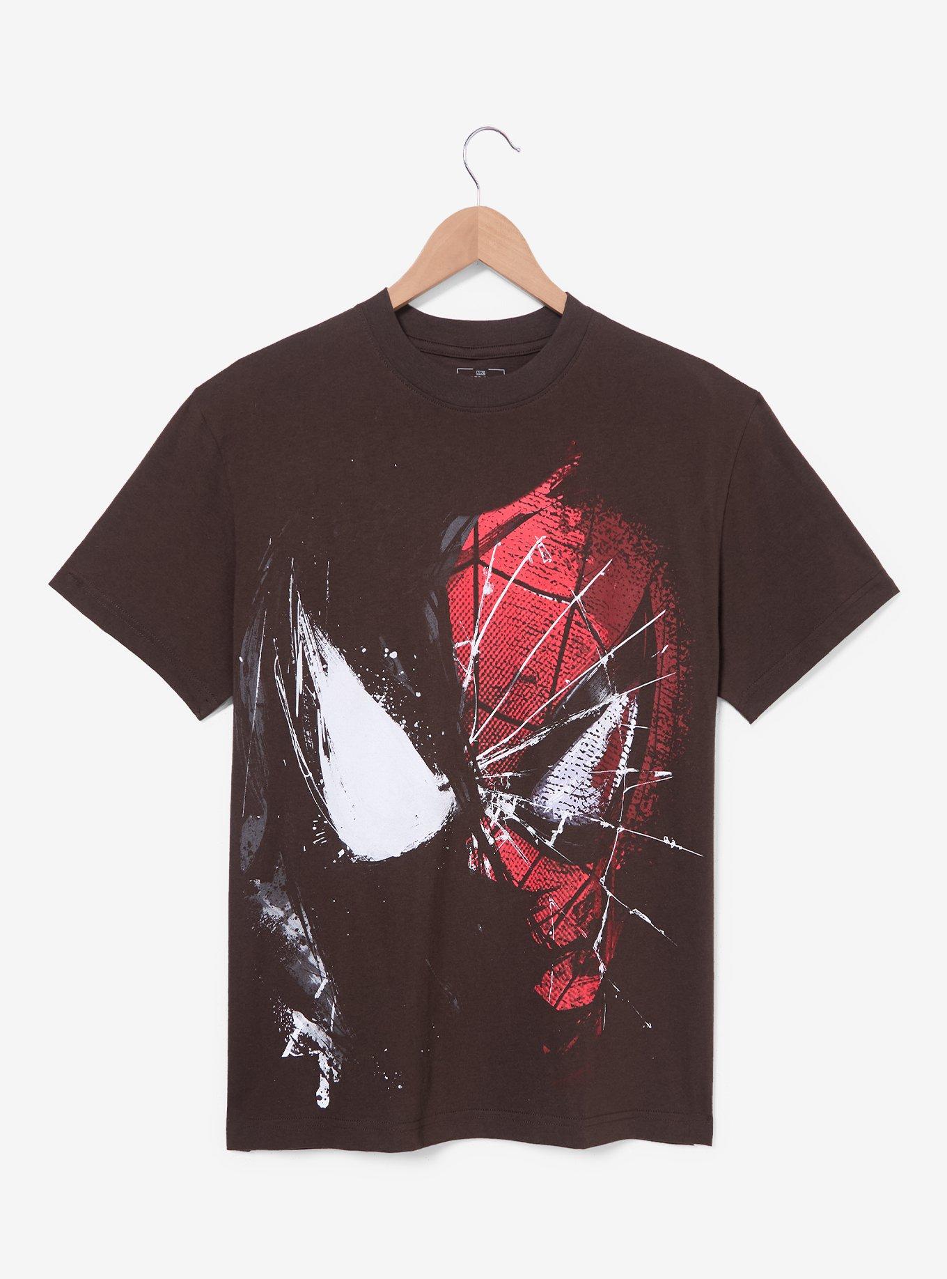 Marvel Spider-Man Split Mask T-Shirt - BoxLunch Exclusive, , hi-res