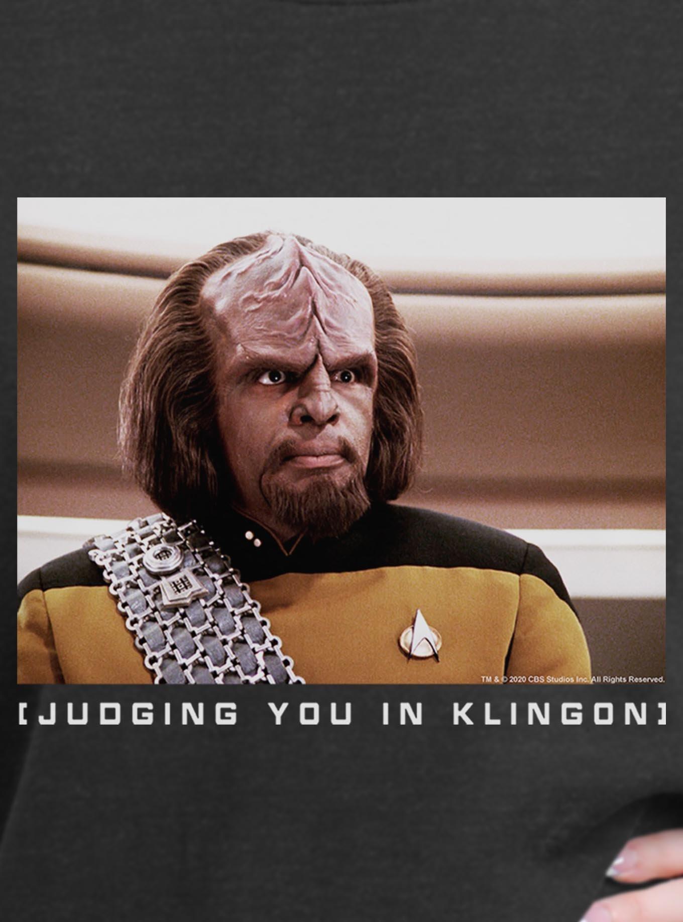 Star Trek Judging In Klingon Girls Oversized Sweatshirt, , hi-res