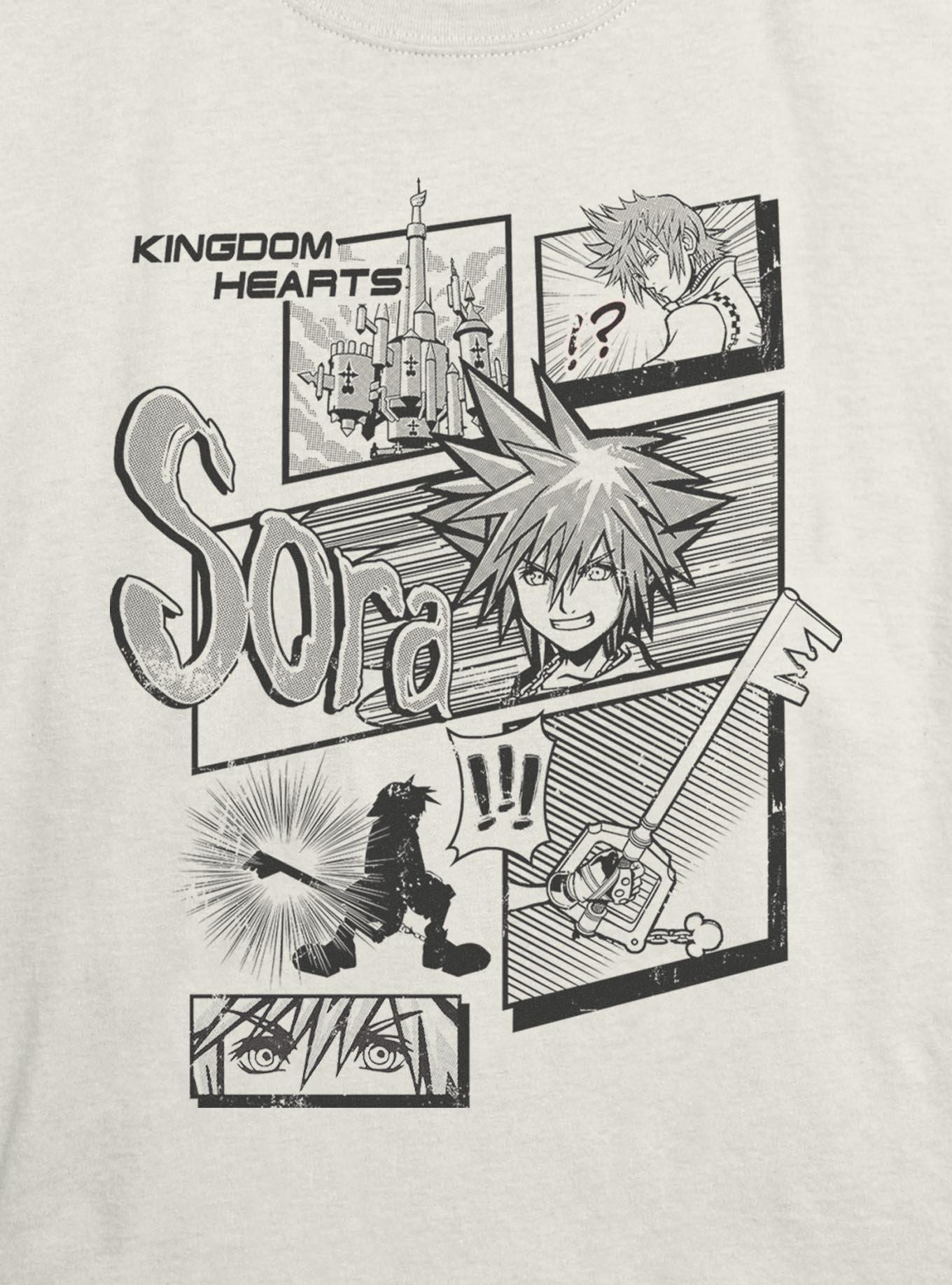 Disney Kingdom Hearts Sora Key Pages Girls Skimmer T-Shirt, , hi-res