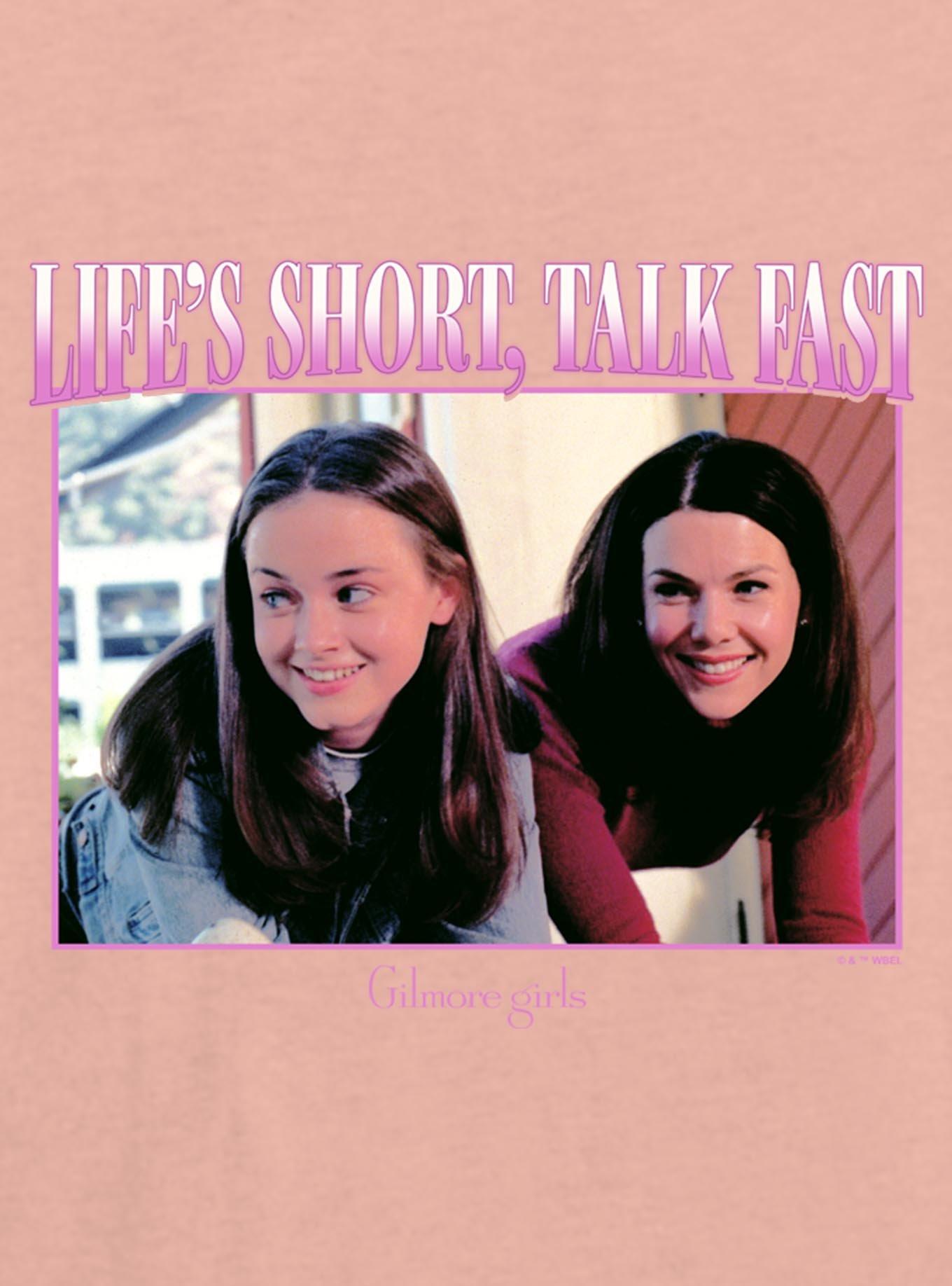 Gilmore Girls Life's Short, Talk Fast Girls Skimmer T-Shirt, , hi-res