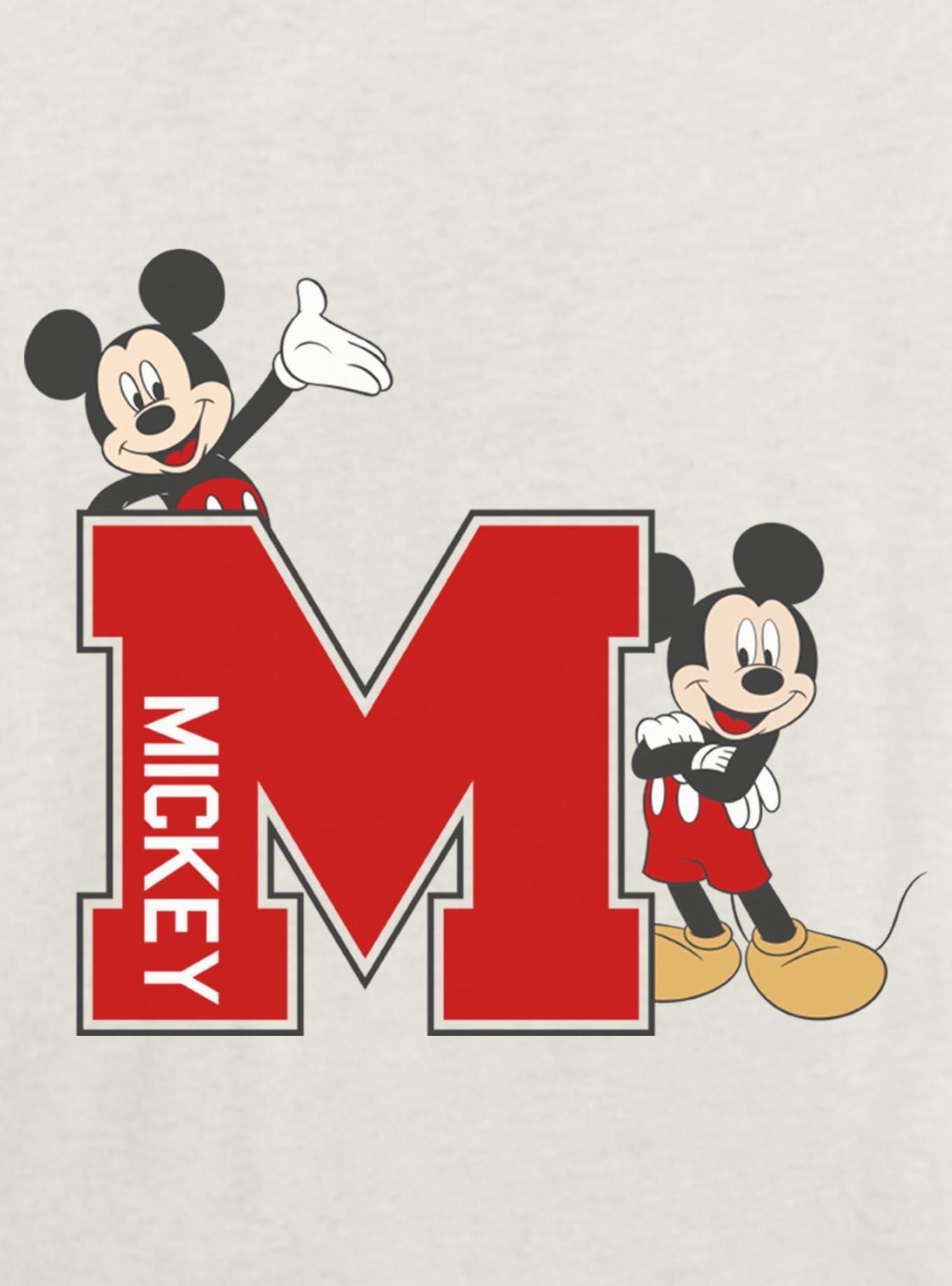 Disney Mickey Mouse M Varsity Girls Skimmer T-Shirt, , hi-res