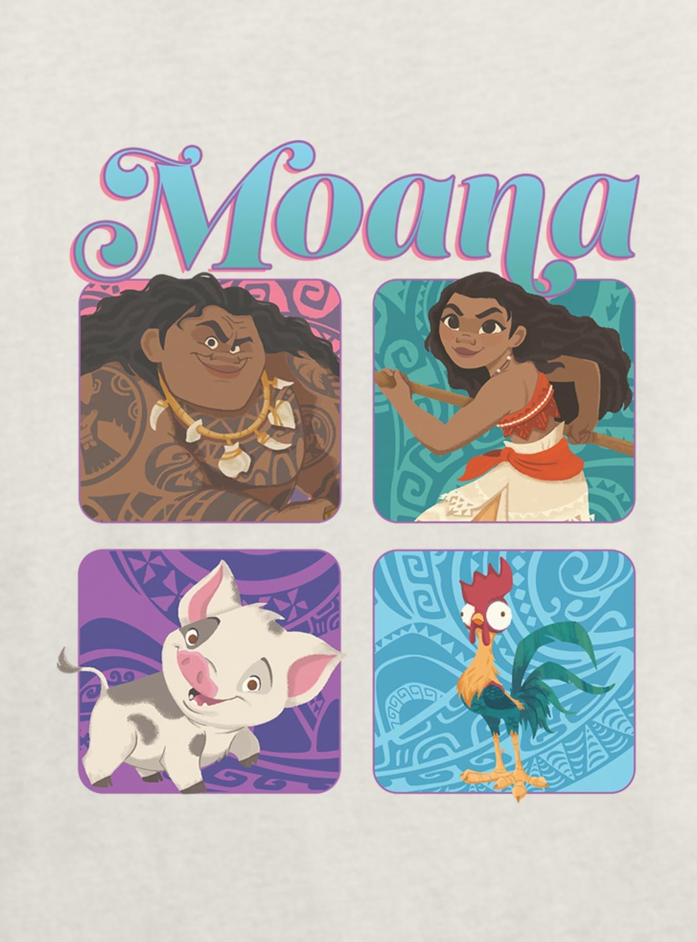 Disney Moana Boxed Up Characters Girls Skimmer T-Shirt, , hi-res