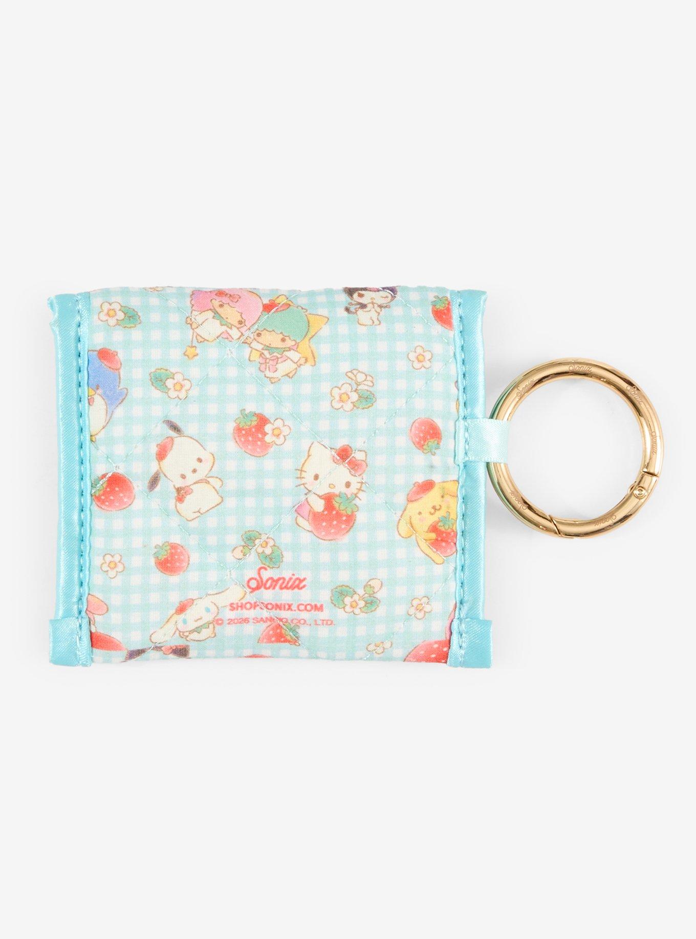 Sonix Hello Kitty And Friends Strawberry Gingham Earbud Pouch, , alternate - view 3