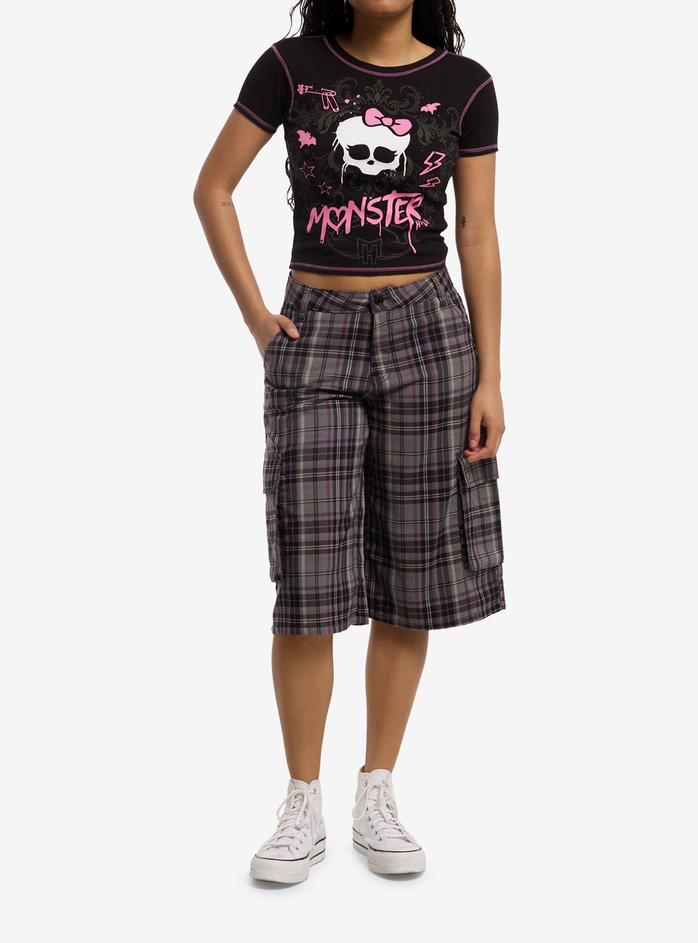 Monster High Pink Icon Ribbed Girls Top, , hi-res