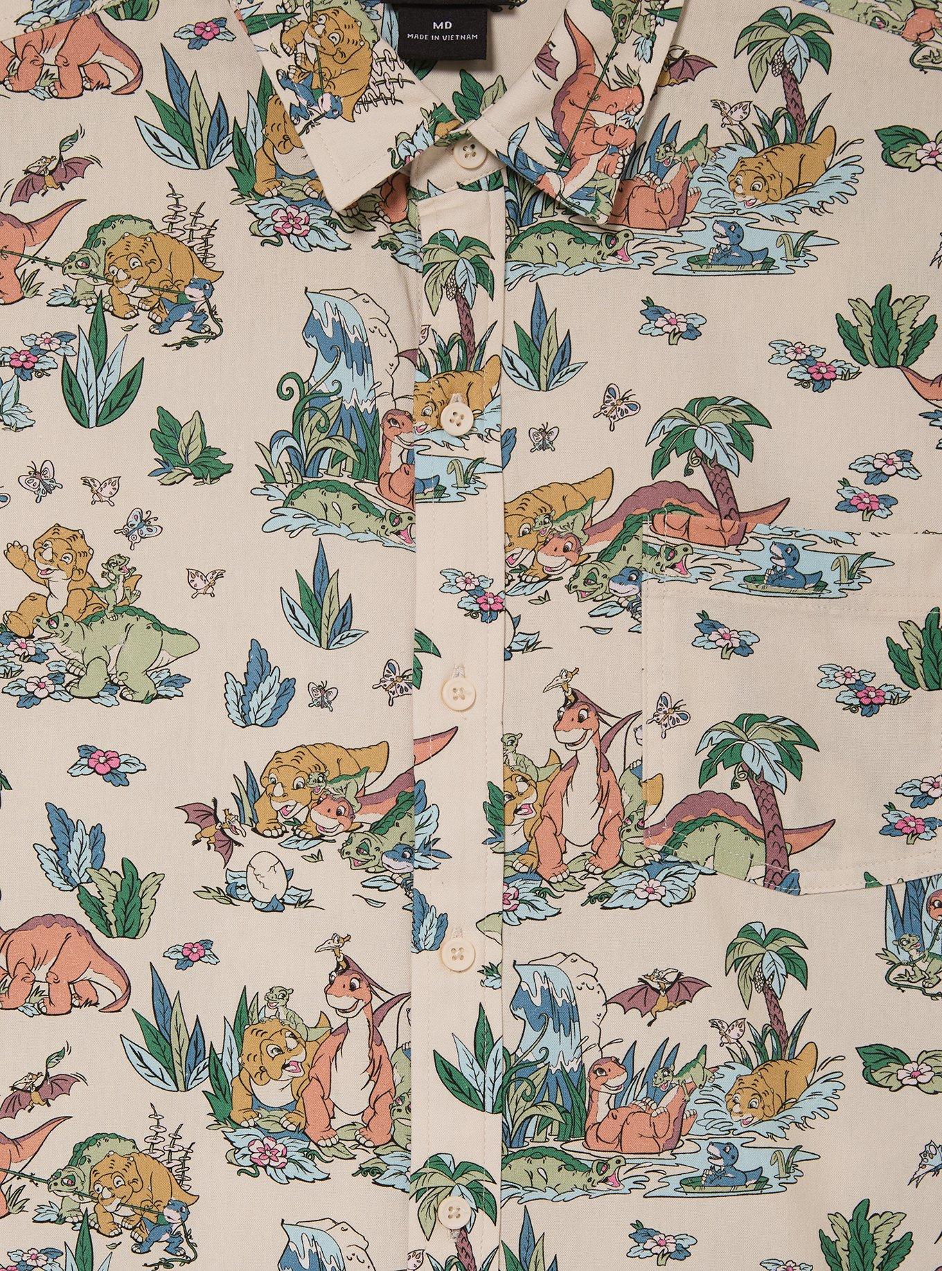The Land Before Time Characters Allover Print Woven Button-Up - BoxLunch Exclusive