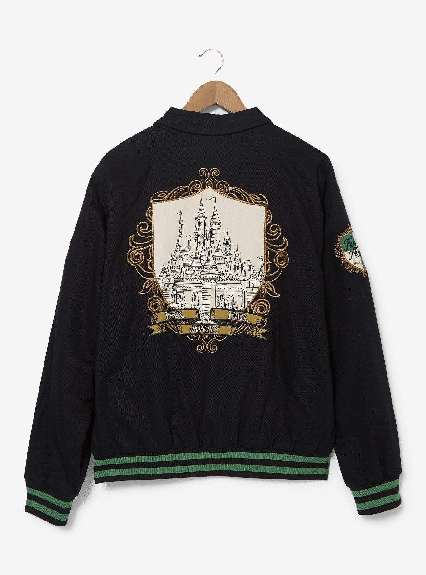 DreamWorks Shrek Far Far Away Bomber Jacket - BoxLunch Exclusive, BLACK, alternate - view 4
