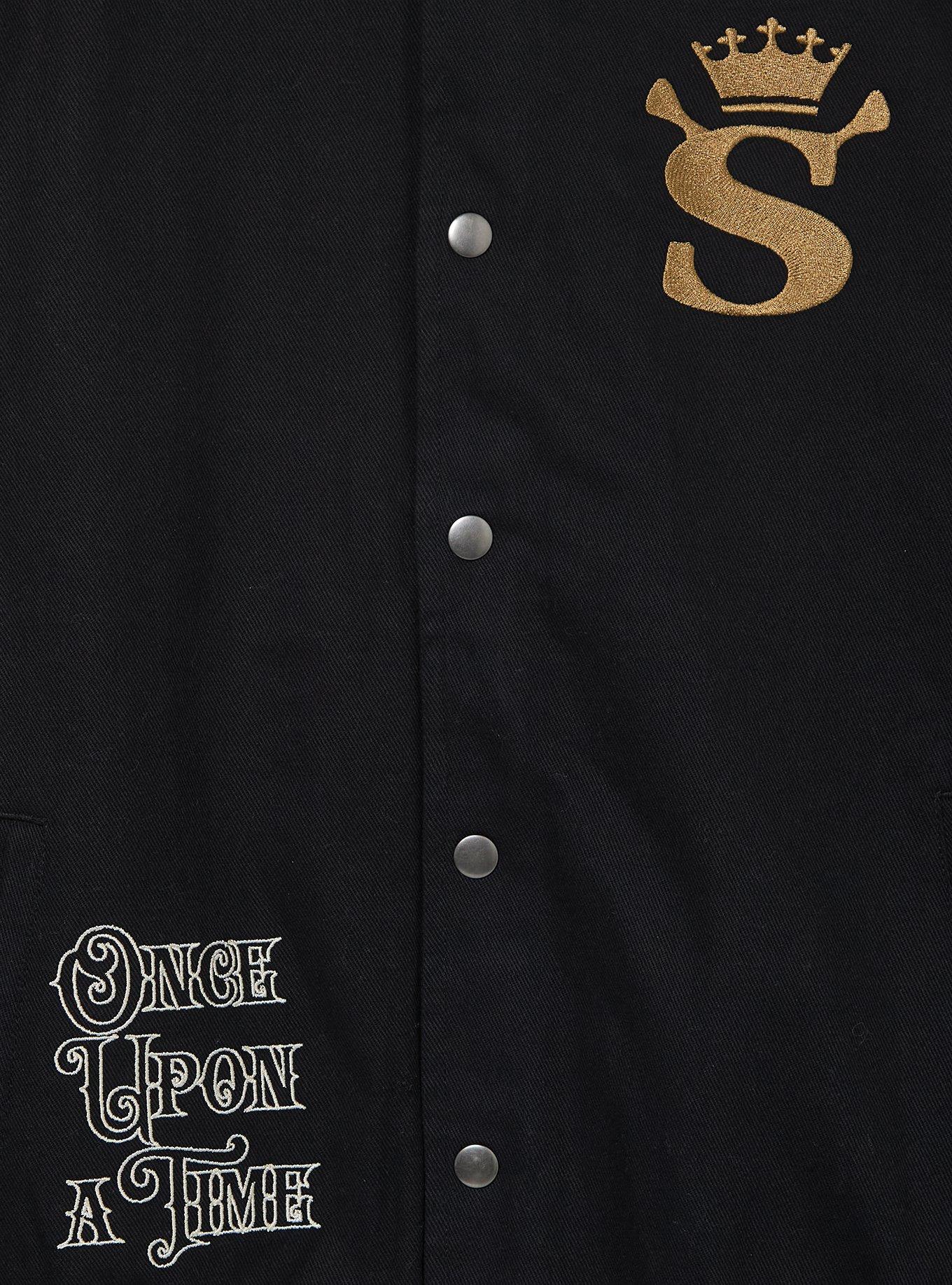 DreamWorks Shrek Far Far Away Bomber Jacket - BoxLunch Exclusive, BLACK, alternate - view 5
