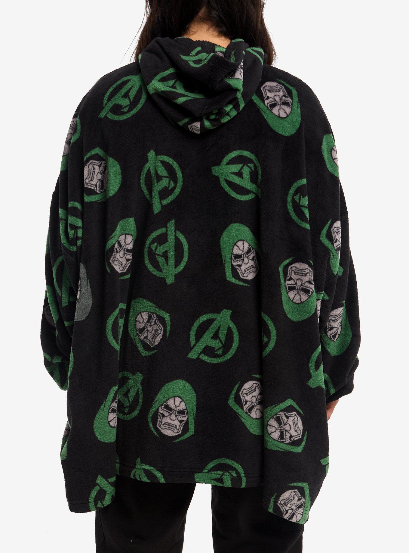 Marvel Avengers: Doomsday Doctor Doom Fuzzy Oversized Hoodie, , alternate - view 3