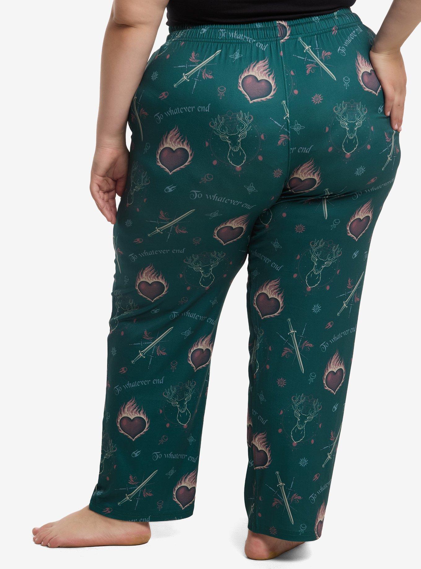 Throne Of Glass Icons Pajama Pants Plus Size, MULTI, alternate - view 2