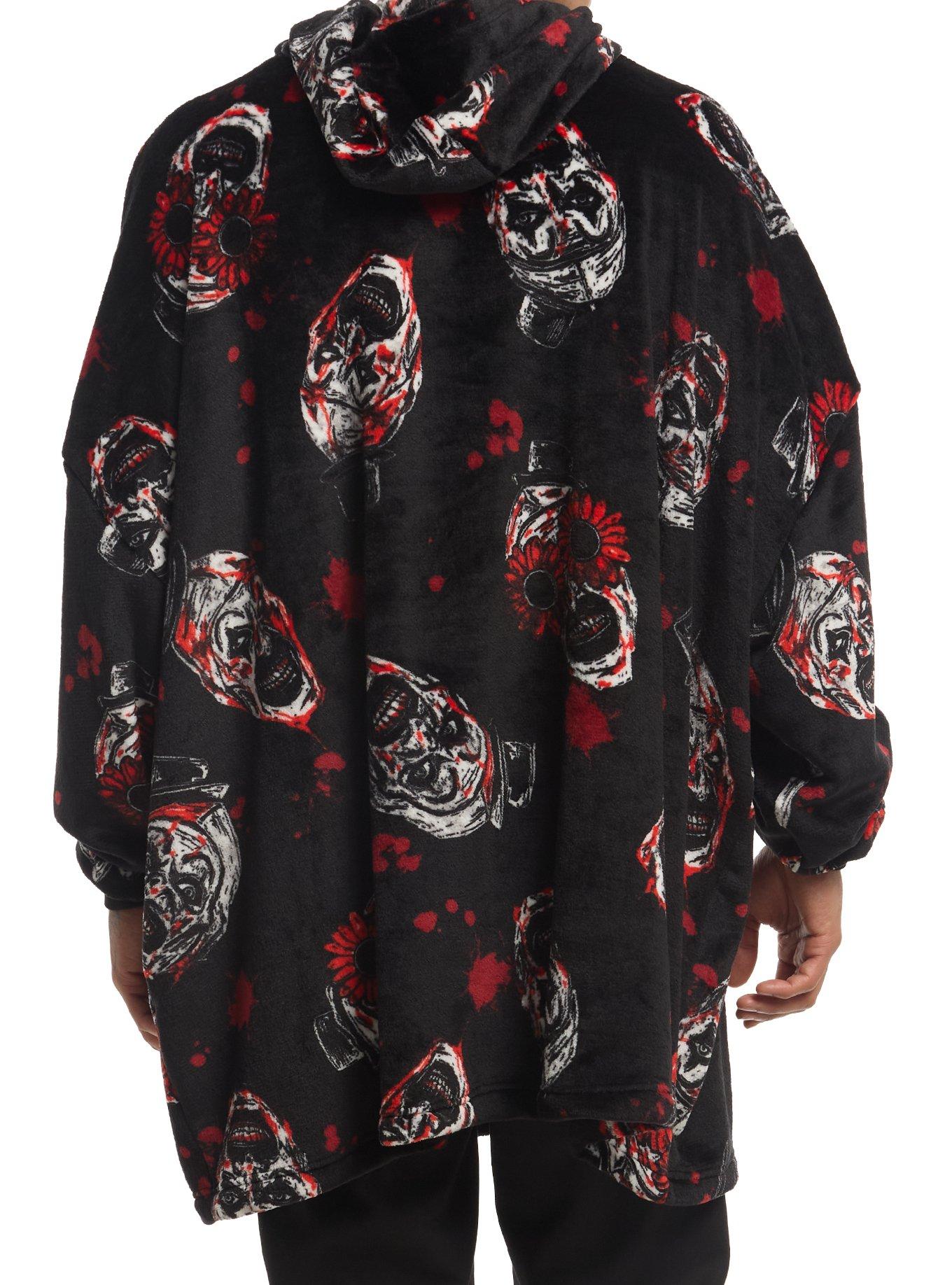 Terrifier Art Fuzzy Oversized Hoodie, , alternate - view 3