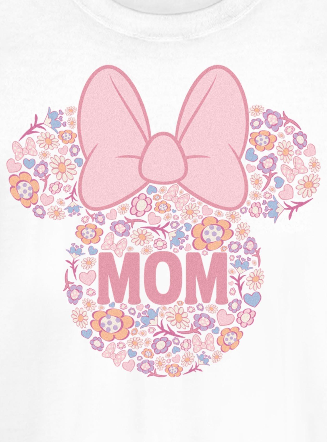 Disney Minnie Mouse Mom Flower Pattern Girls T-Shirt, , hi-res