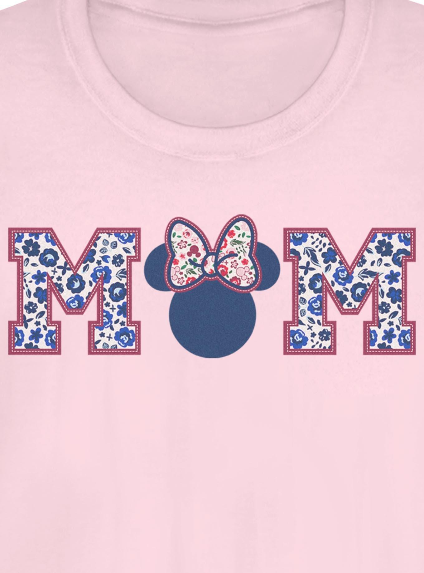 Disney Minnie Mouse Mom Flower Pattern Collegiate Girls T-Shirt, , hi-res