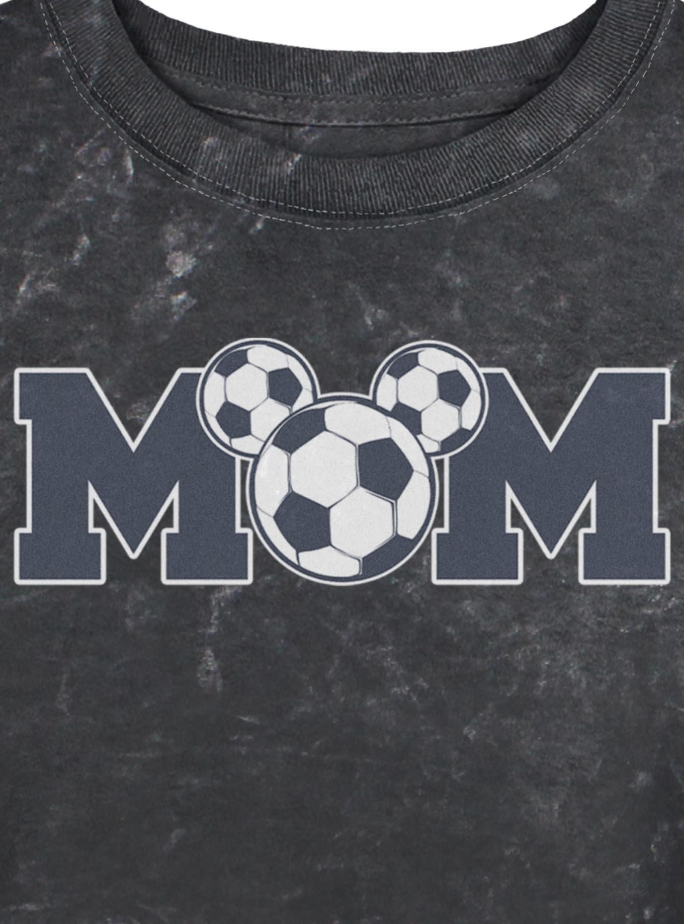 Disney Mickey Mouse Soccer Mom Girls Mineral Wash Crop T-Shirt, , hi-res