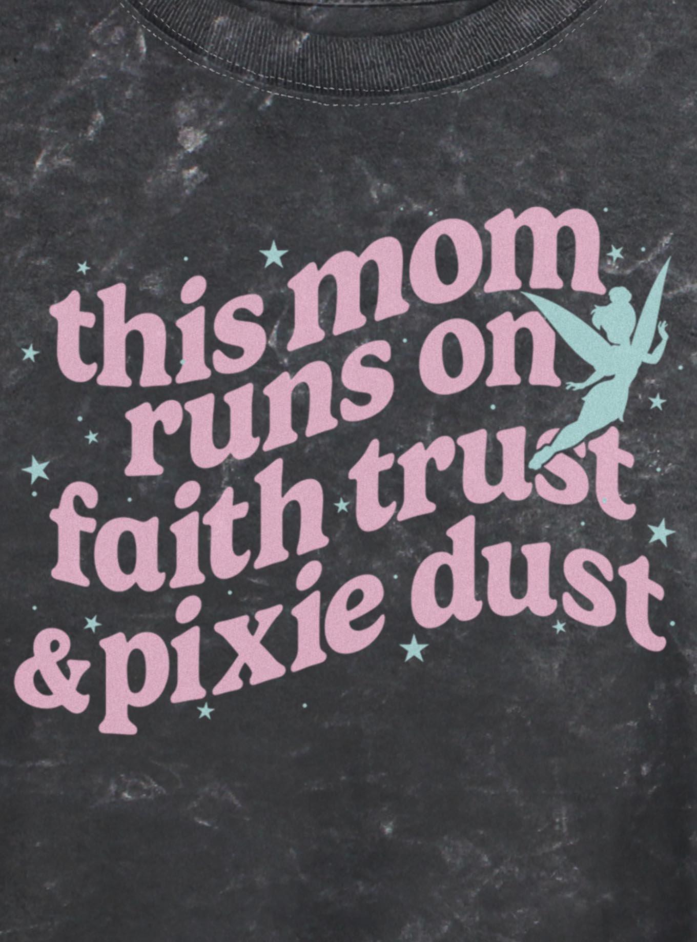 Disney Tinker Bell This Mom Girls Mineral Wash Crop T-Shirt, , hi-res