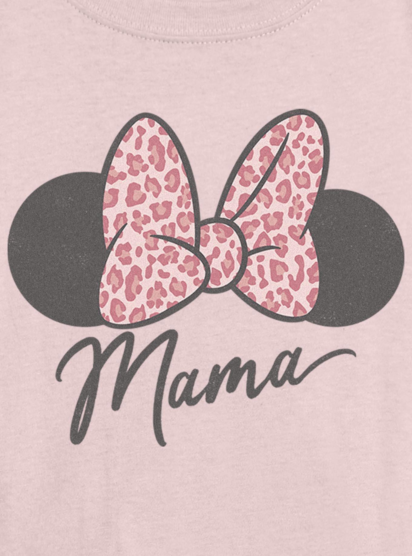 Disney Minnie Mouse Mama Leopard Bow Girls Skimmer T-Shirt, , hi-res
