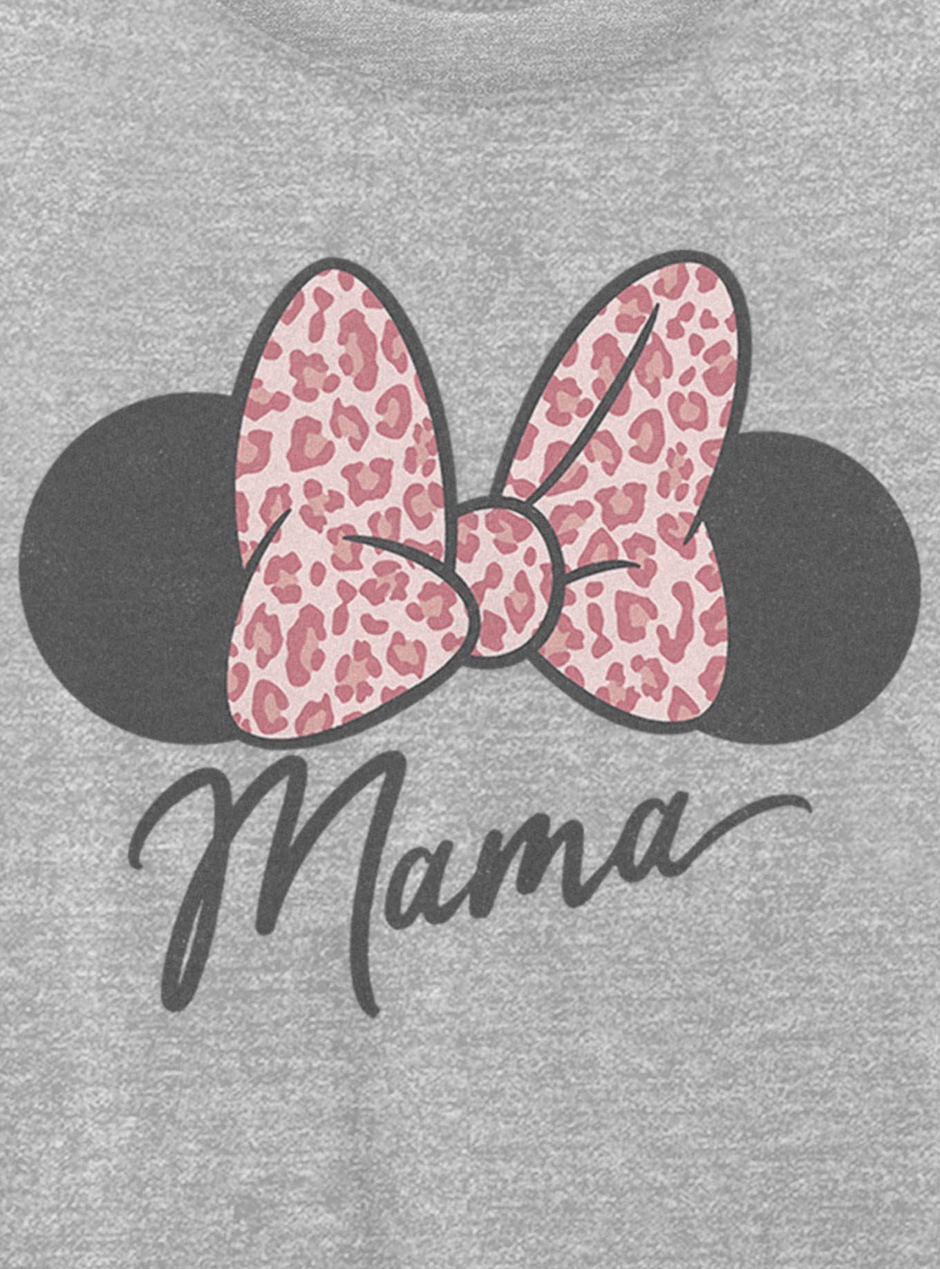 Disney Minnie Mouse Mama Leopard Bow Girls Oversized T-Shirt, , hi-res