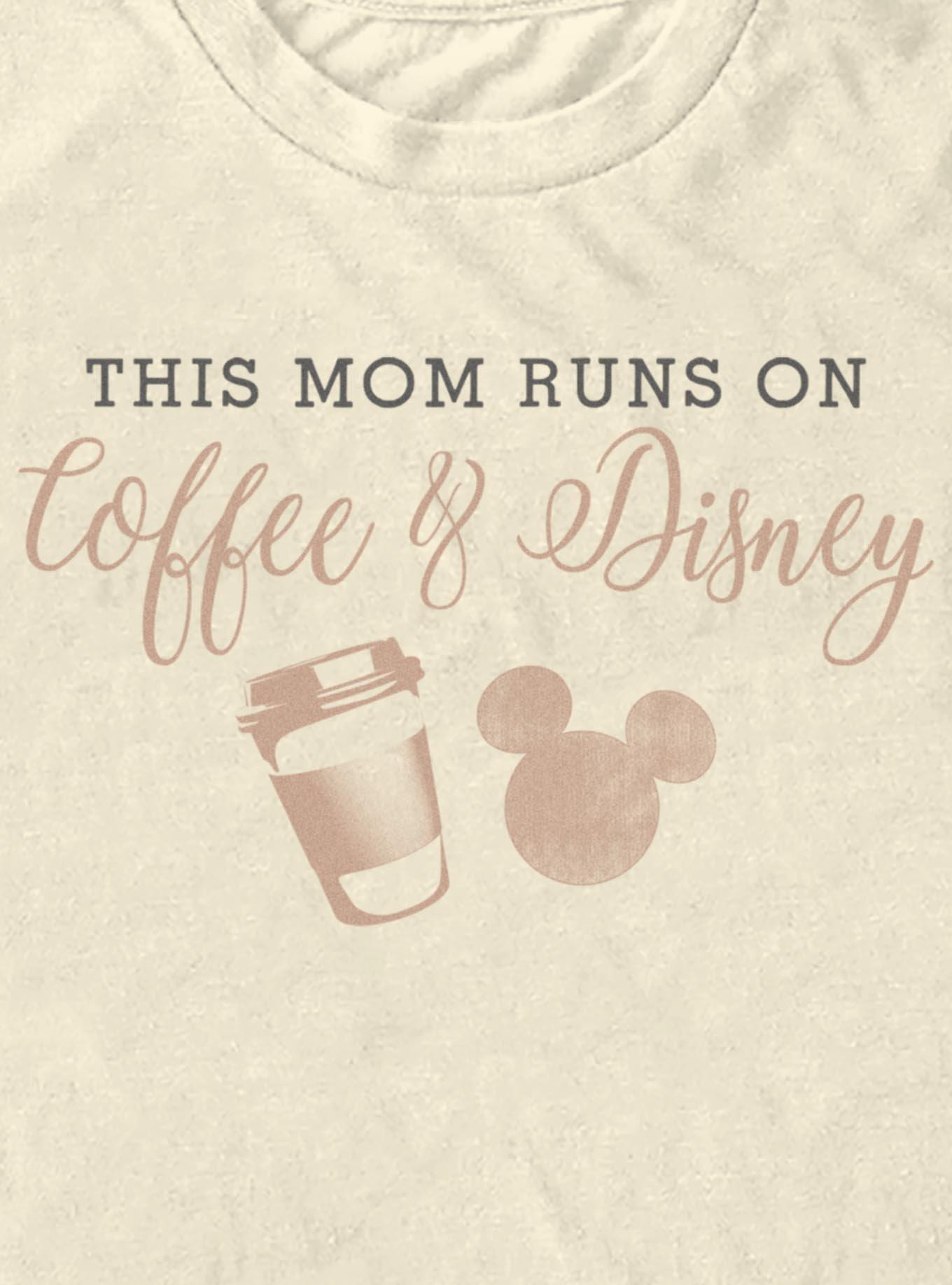 Disney Mickey Mouse Disney And Coffee Mom T-Shirt, , hi-res